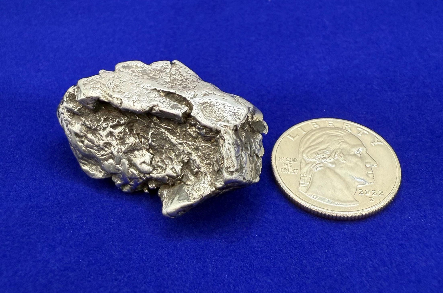Uruacu Iron Meteorite Specimen: Space Gift, Authentic Meteorite, Brazil, 62.44 grams