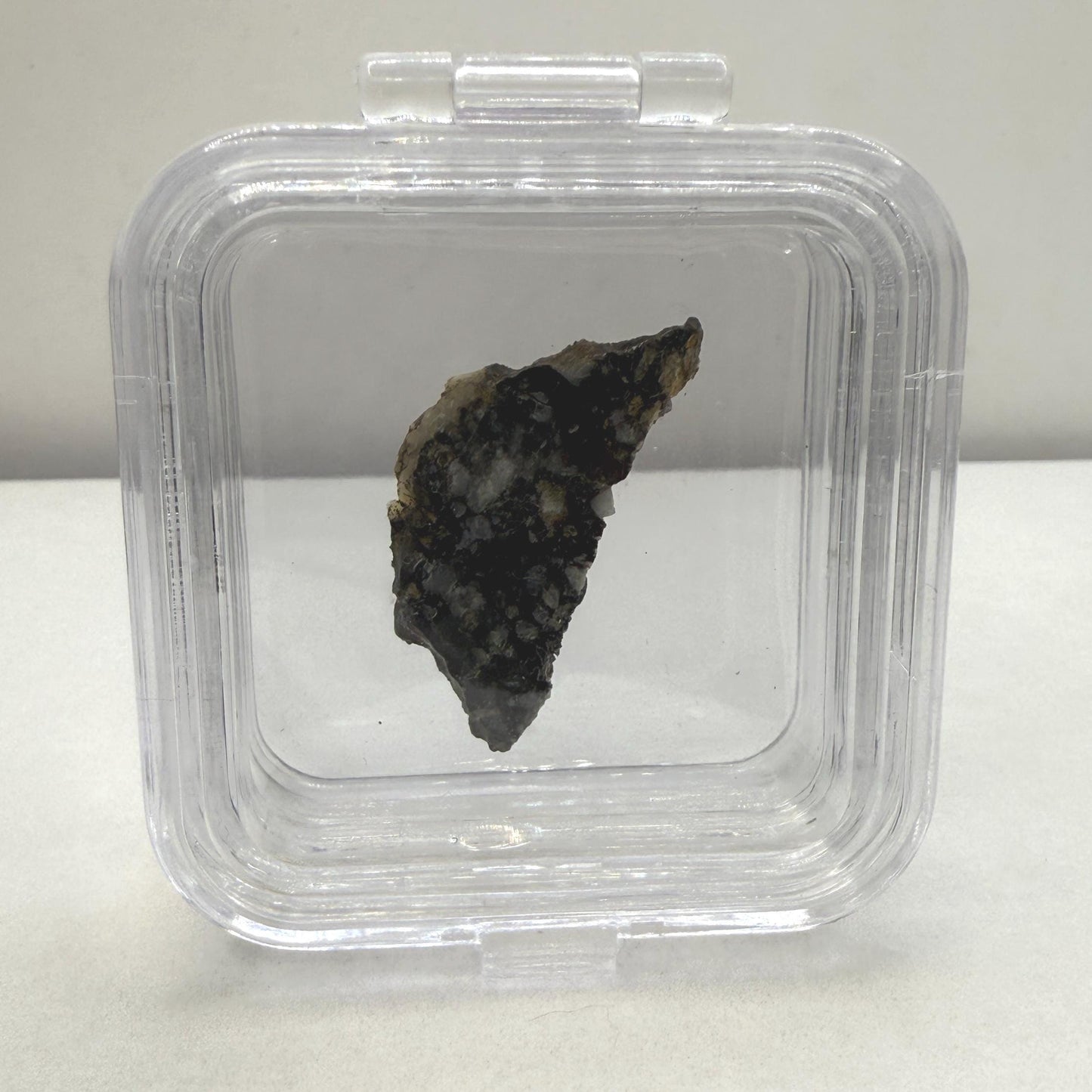 Ajdabiya 001 Lunar Meteorite Slice: Moon Rock Specimen, Space Gift, 1.86 grams