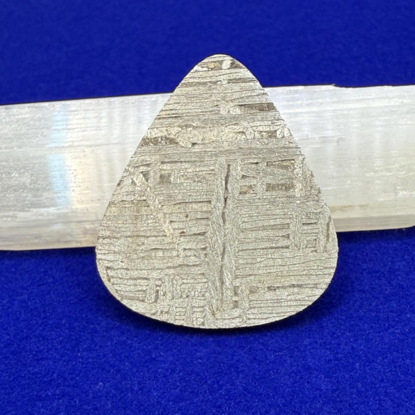 Aletai Meteorite Guitar Pick, Etched & Polished, 8.02g, Authentic Iron Meteorite, Truly Out of This World, Unique Music Gift, Astronomy Gift