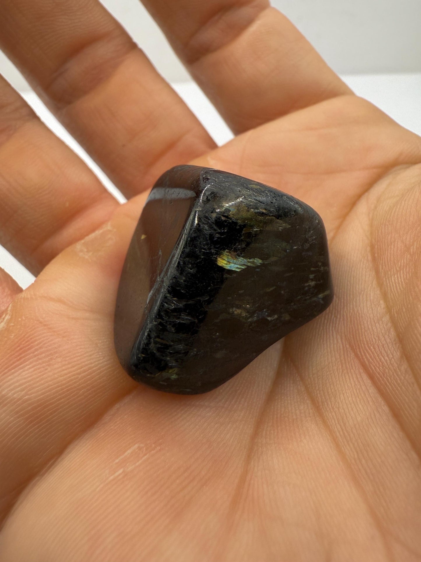 Nuummite Stone, Sorcerer’s Stone, Natural Nuummite, Greenland, Reiki, Rock Collection, Manifesting, Grounding, Energy Work, 21.27 grams