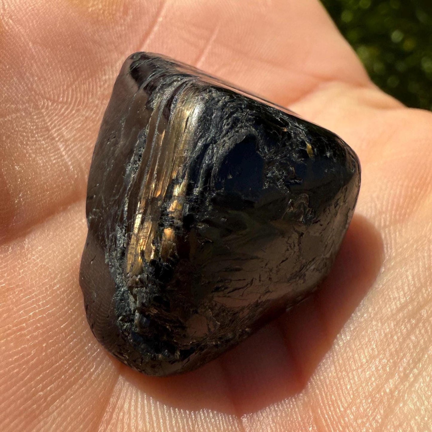 Nuummite Stone, Sorcerer’s Stone, Natural Nuummite, Greenland, Reiki, Rock Collection, Manifesting, Grounding, Energy Work, 21.27 grams