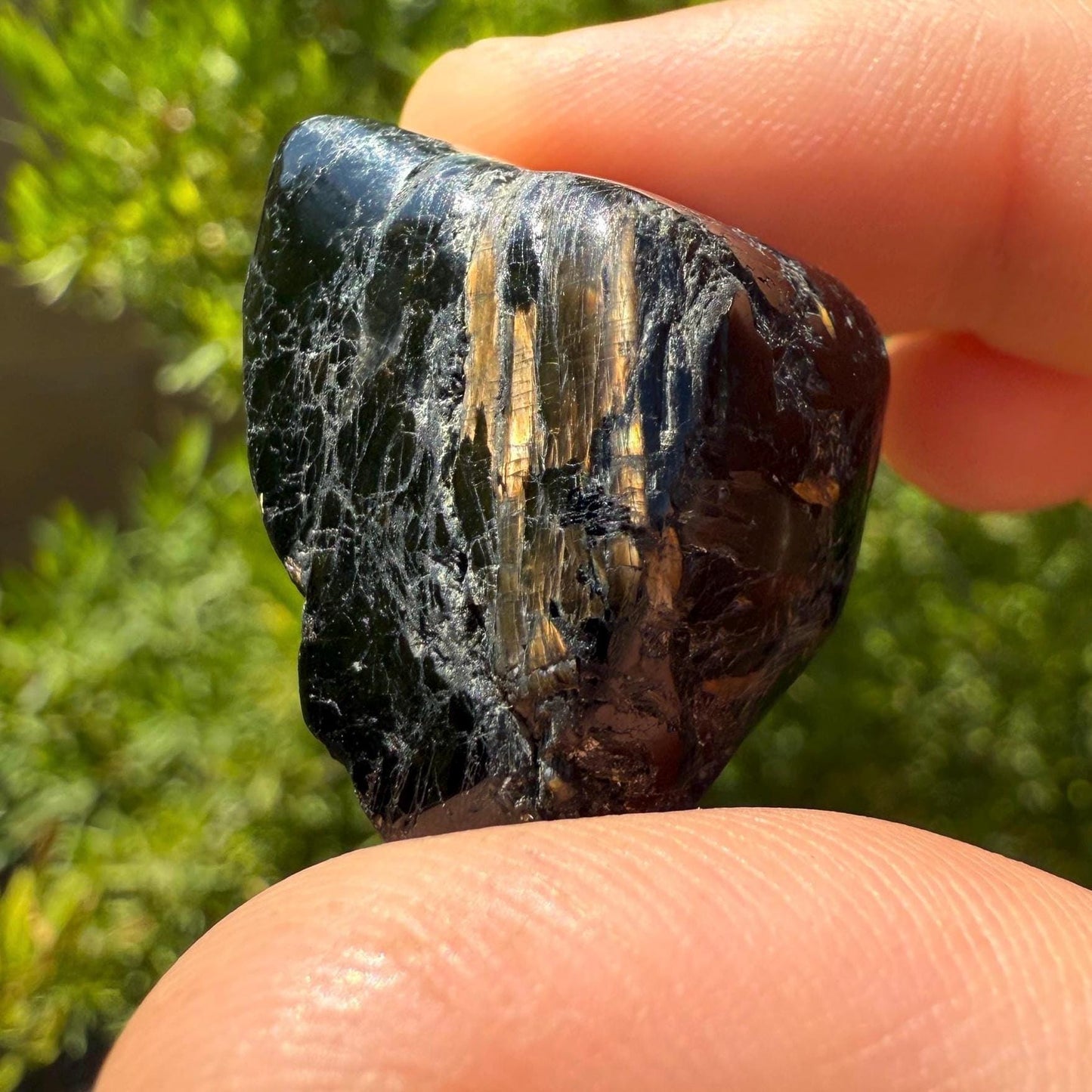 Nuummite Stone, Sorcerer’s Stone, Natural Nuummite, Greenland, Reiki, Rock Collection, Manifesting, Grounding, Energy Work, 21.27 grams