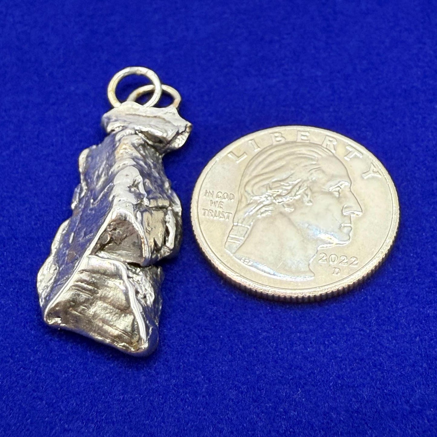 Beautiful Aletai Meteorite Pendant, 12.79 grams, Astronomy Gift, Authentic Meteorite, Meteorite Jewelry, Meteorite Pendant, COA, Space Gift
