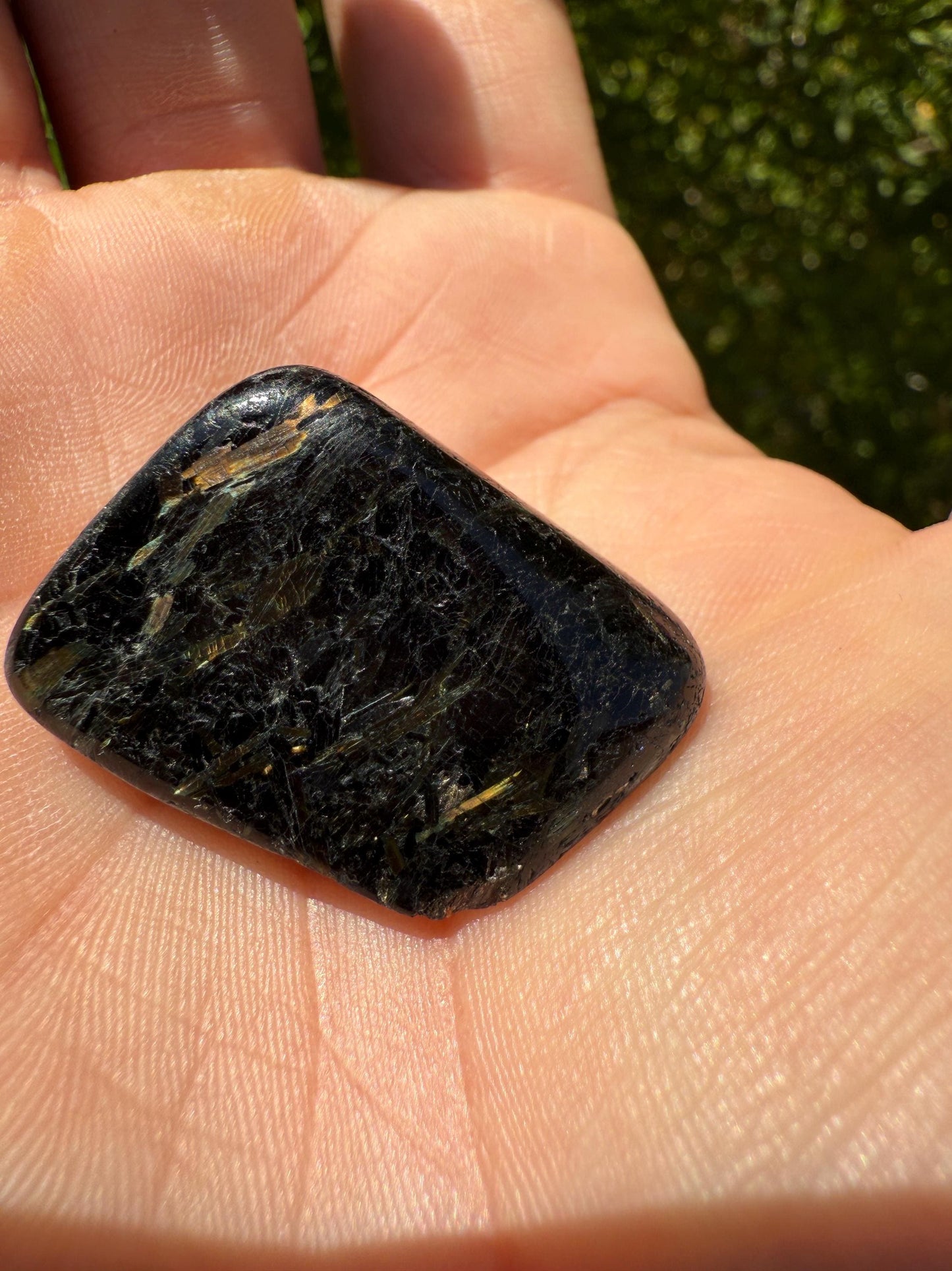 Nuummite Stone, Sorcerer’s Stone, Natural Nuummite, Greenland, Reiki, Rock Collection, Manifesting, Grounding, Energy Work, 15.78 grams