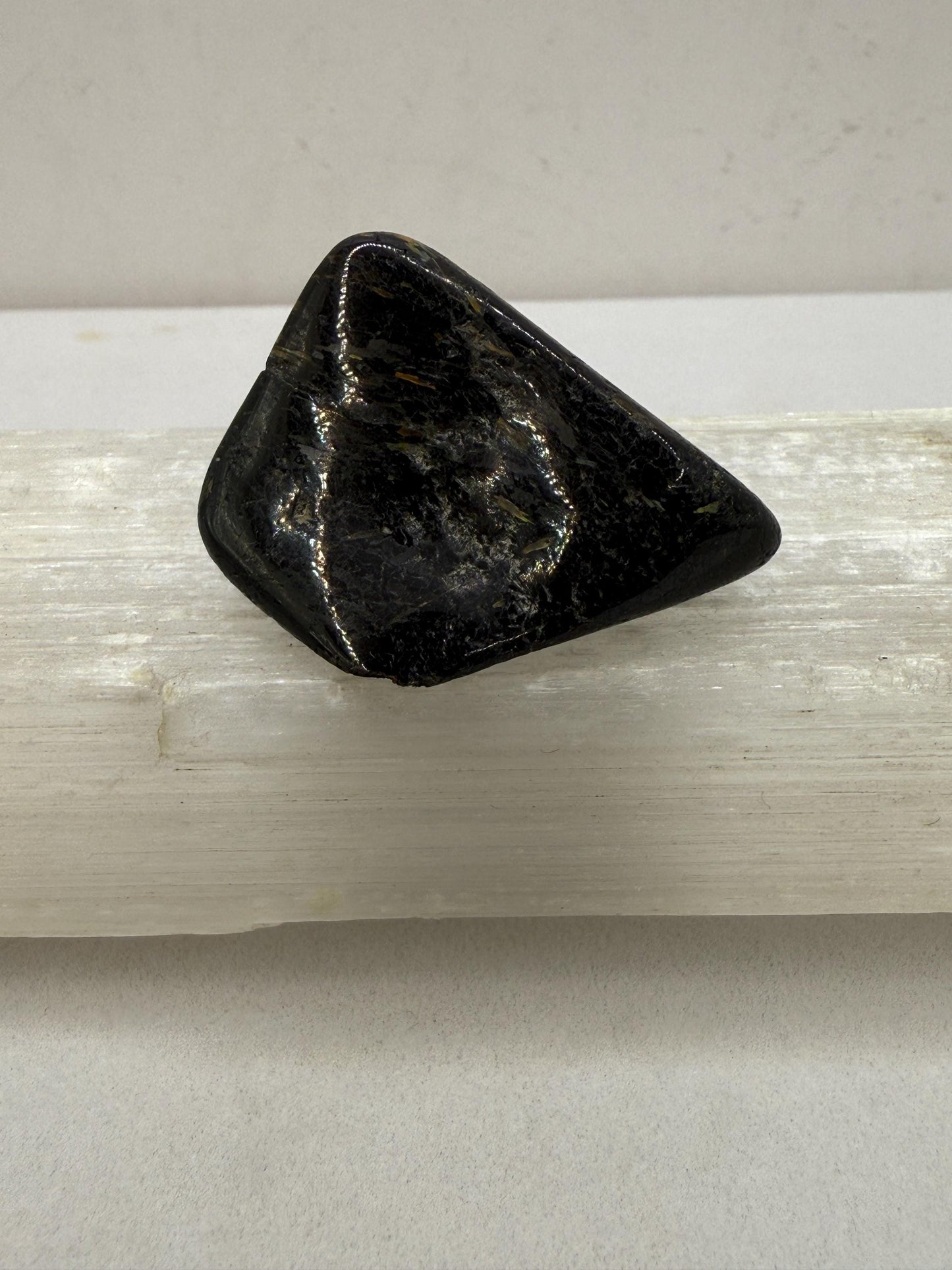 Nuummite Stone, Sorcerer’s Stone, Natural Nuummite, Greenland, Reiki, Rock Collection, Manifesting, Grounding, Energy Work, 15.78 grams
