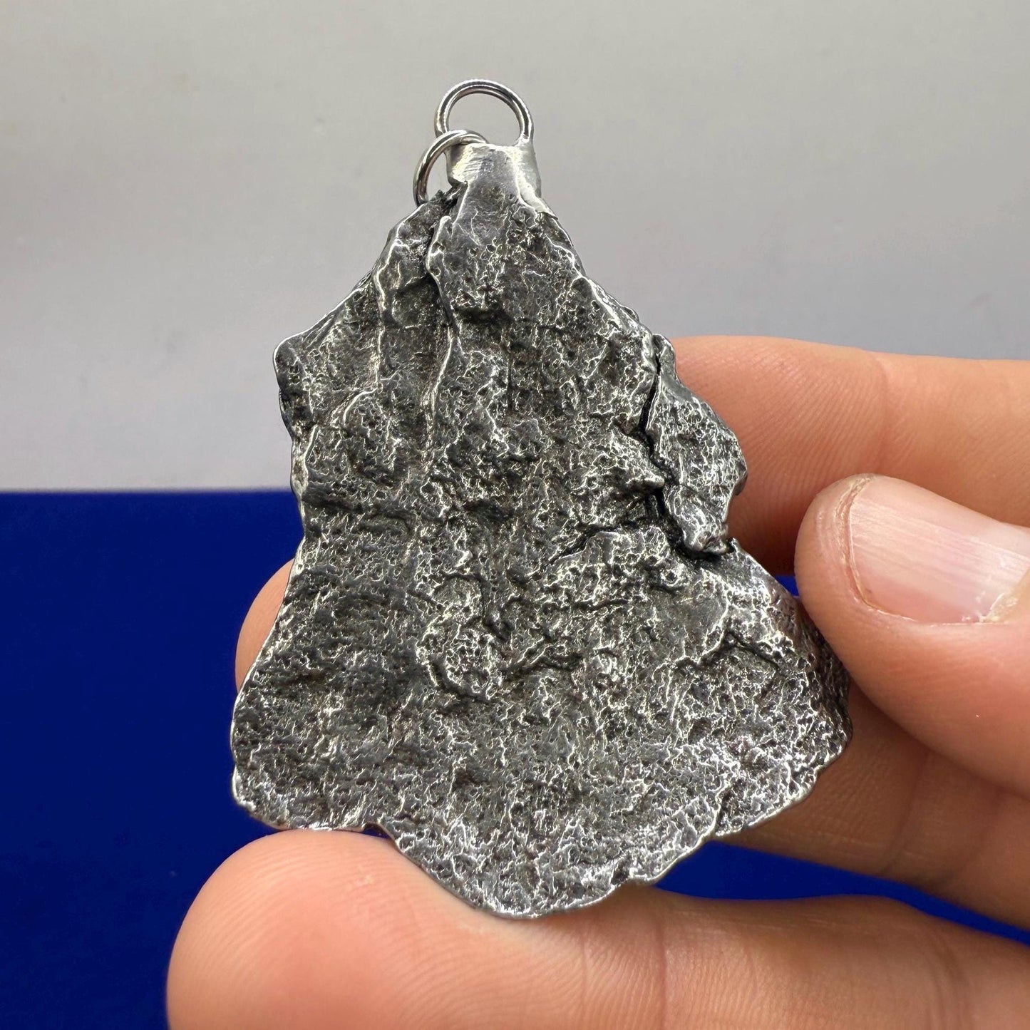 Campo del Cielo Meteorite Pendant: Authentic Iron Meteorite Jewelry, Space Gift, 31.87 grams
