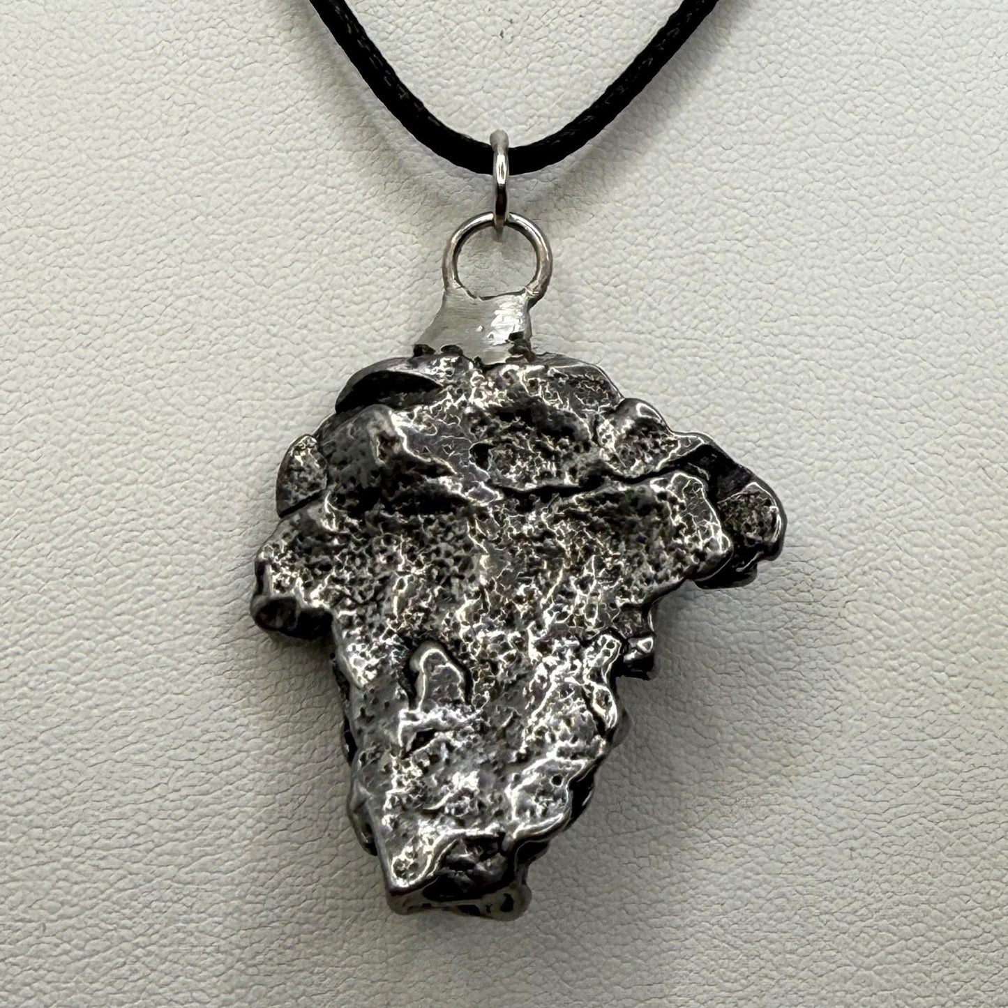 Campo del Cielo Meteorite Pendant: Authentic Iron Meteorite Jewelry, Space Gift, 24.47 grams