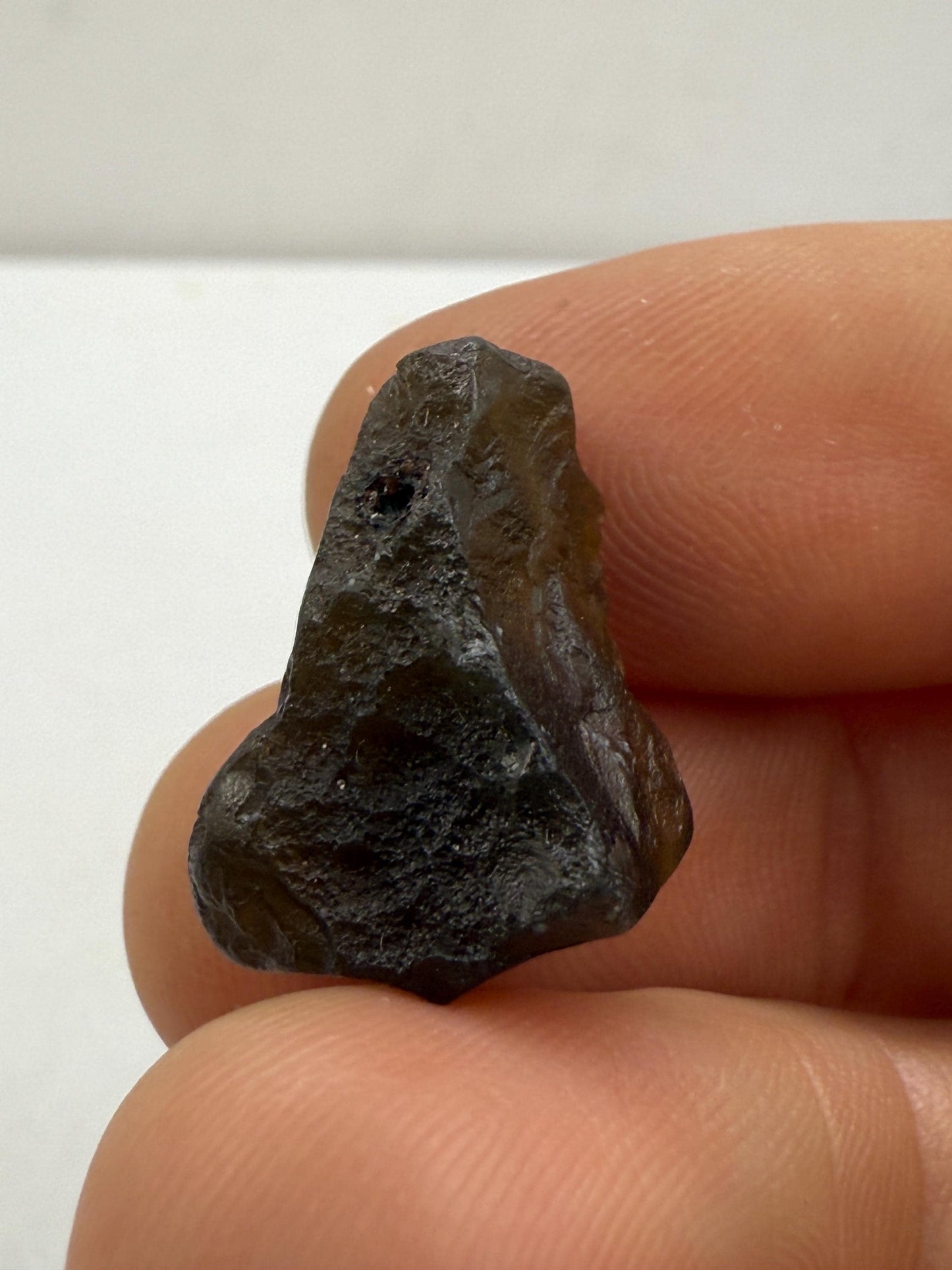 Golden Amber Saffordite: Rare Arizona Pseudotektite, Meditation Stone, 3.27 grams