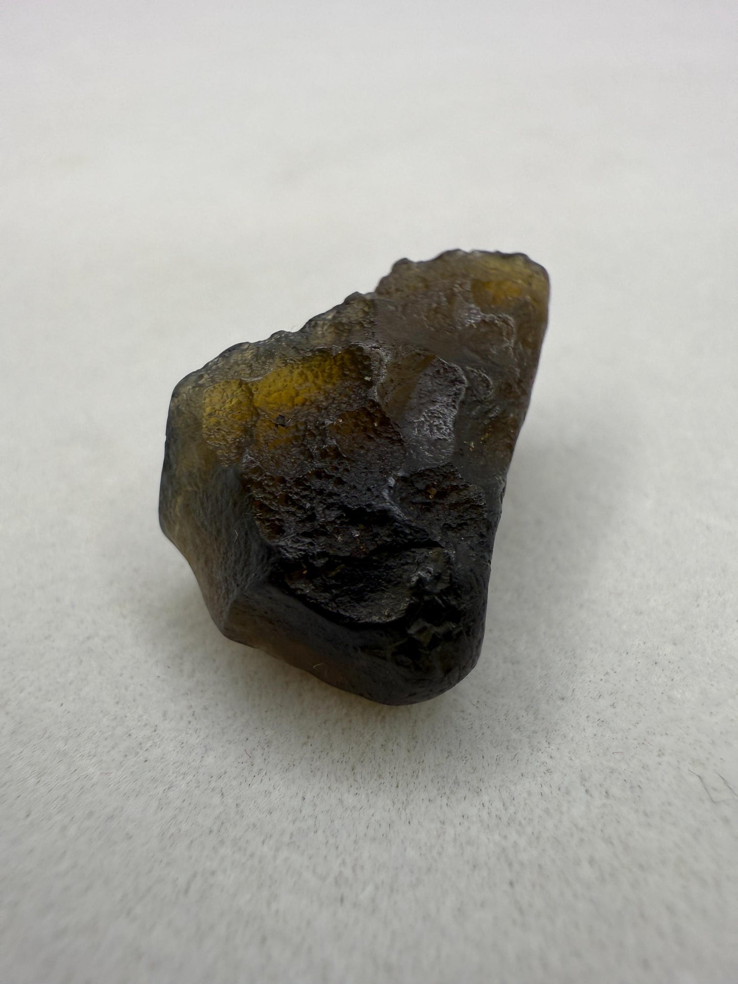 Golden Amber Saffordite: Rare Arizona Pseudotektite, Meditation Stone, 3.27 grams