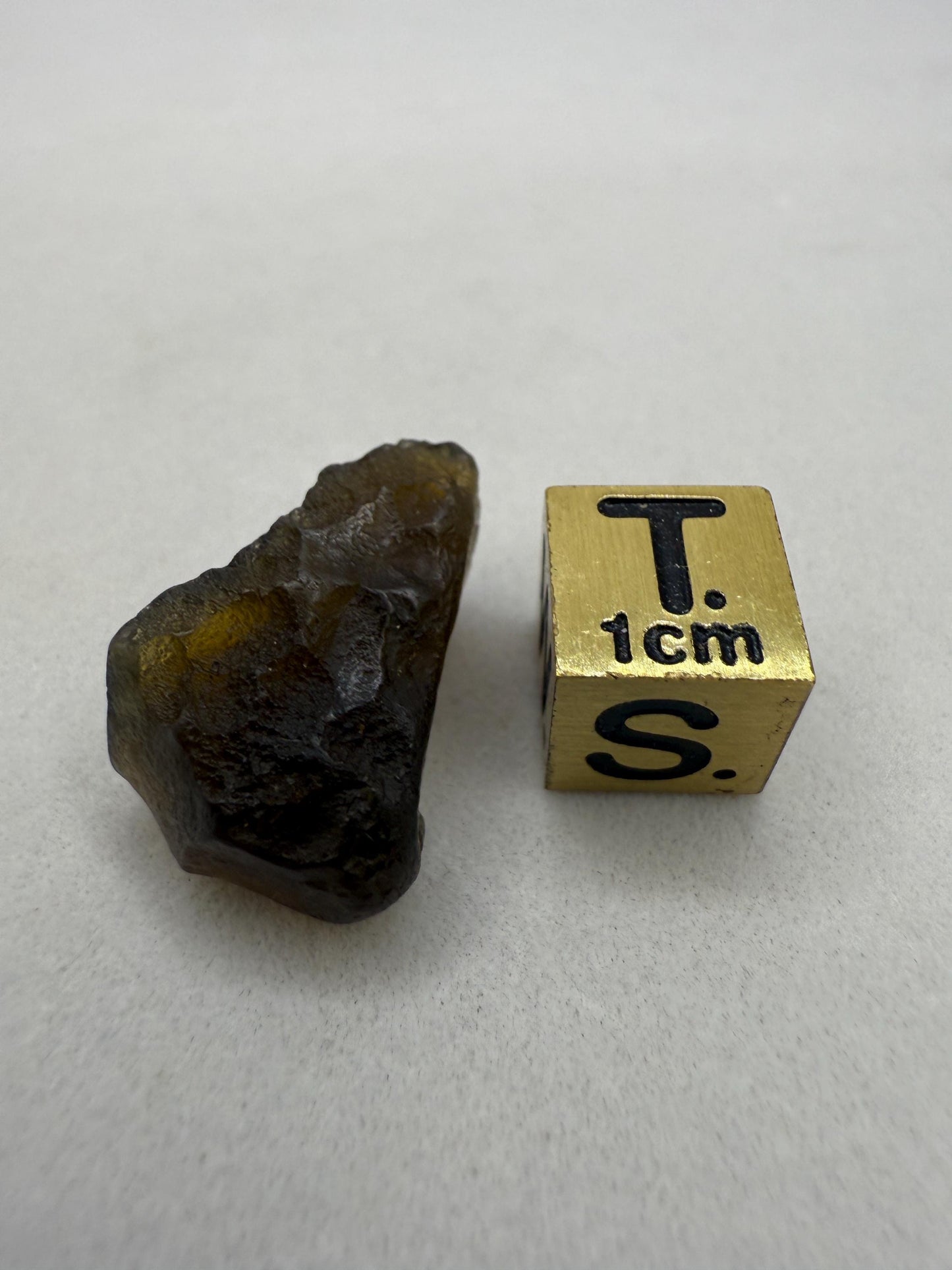 Golden Amber Saffordite: Rare Arizona Pseudotektite, Meditation Stone, 3.27 grams