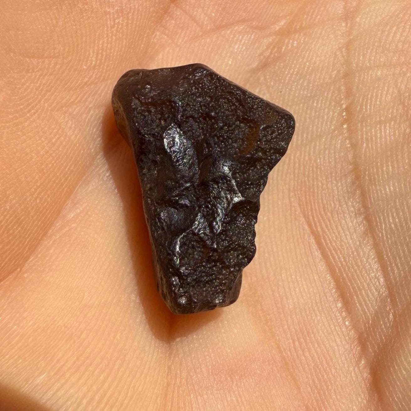 Golden Amber Saffordite: Rare Arizona Pseudotektite, Meditation Stone, 3.27 grams
