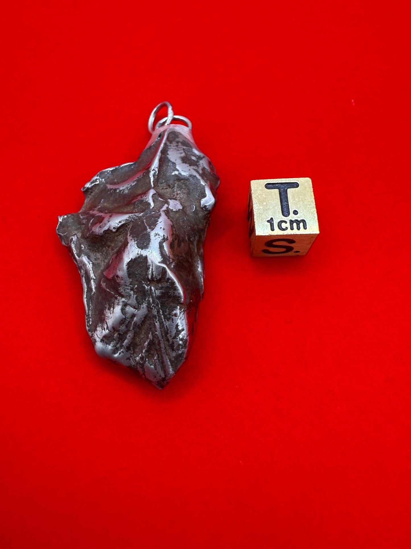 Unique Iron Meteorite Specimen Gebel Kamil, 46.02g, Astronomy Gift, Space Gift, Iron Meteorite, Egypt, Polished Meteorite, Space