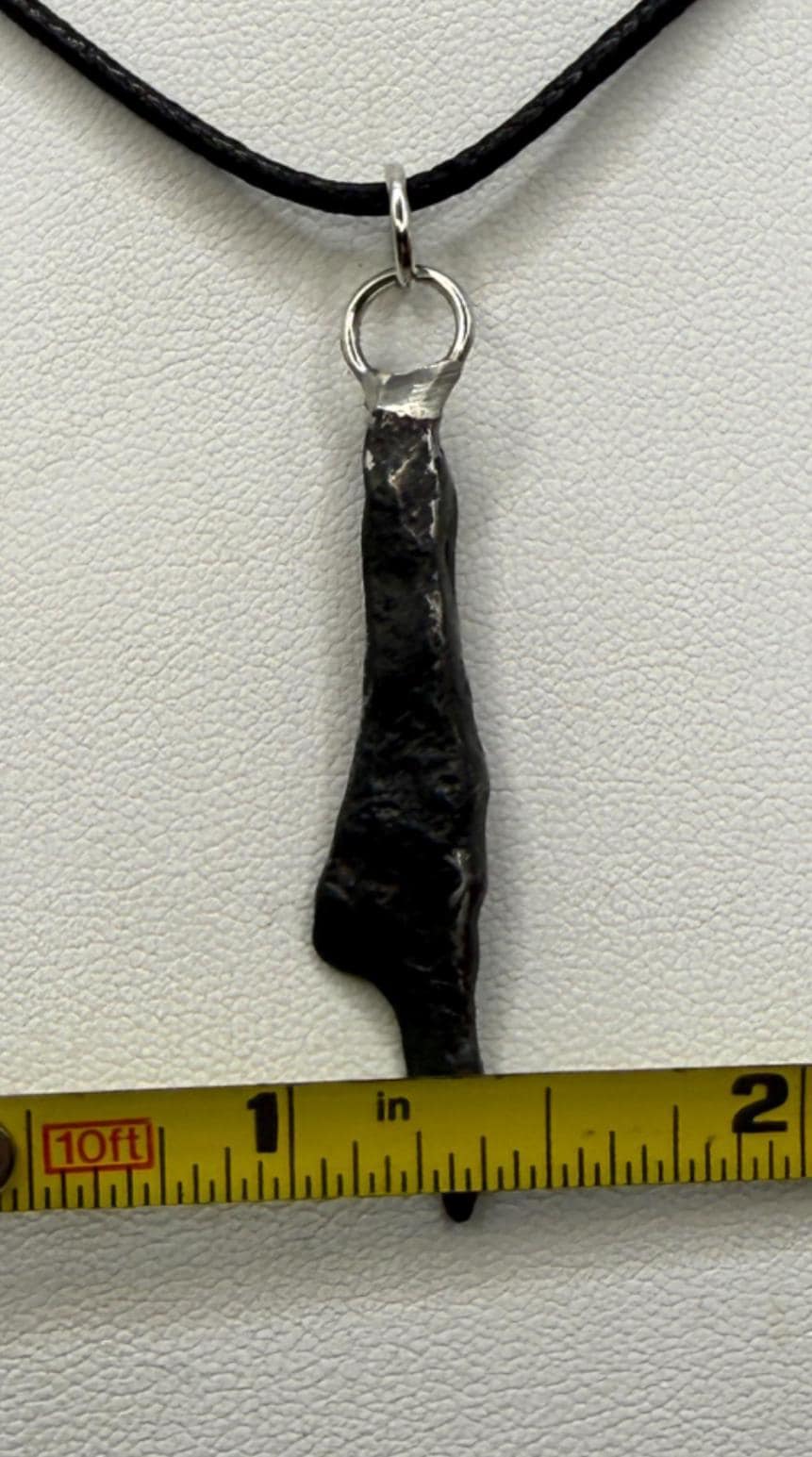 Agoudal Iron Meteorite Pendant: Handmade Astronomy Space Gift, Cosmic Pendant, 4.17 grams