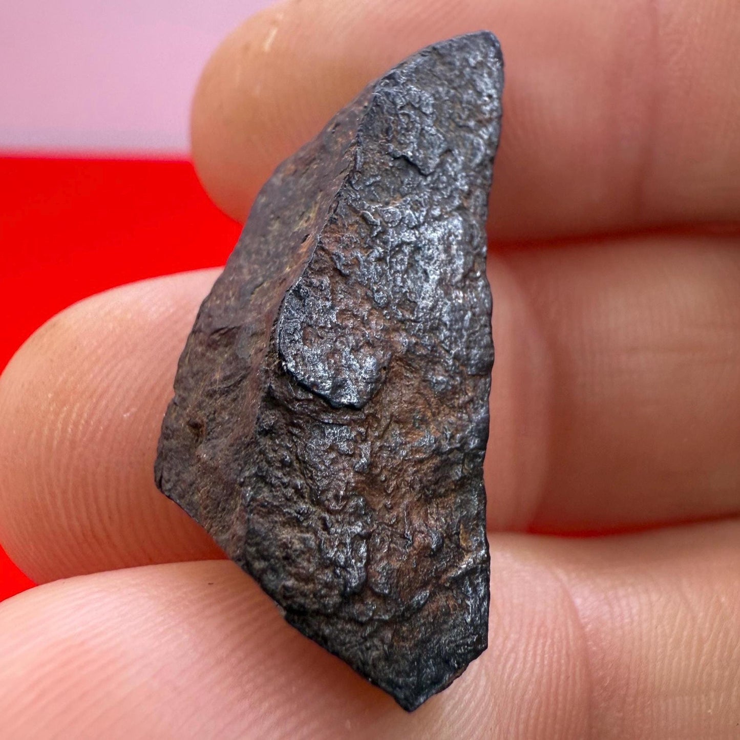 Gibeon Meteorite: 9.48 grams, Iron IVA, Namibia, Rare Iron Meteorite