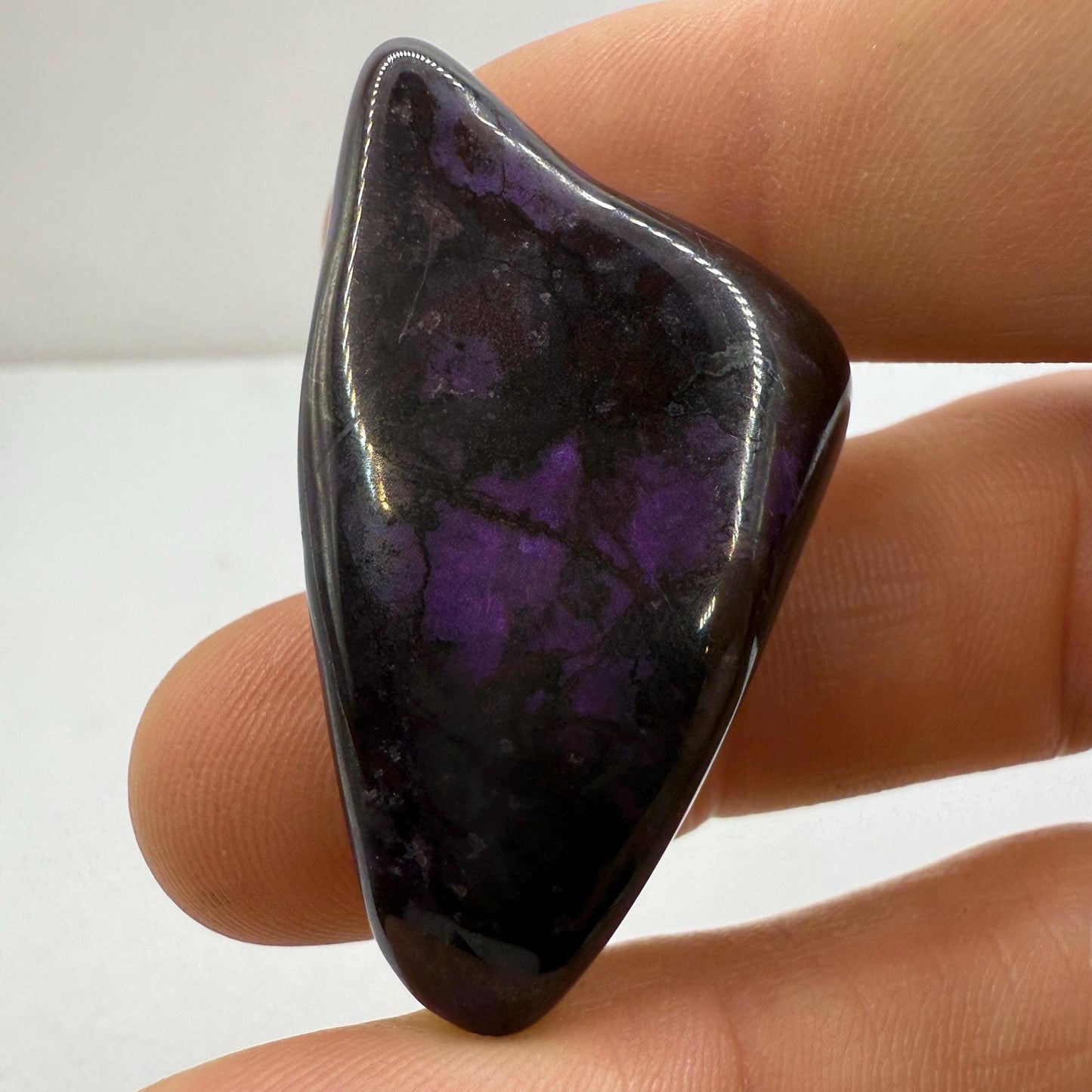 Polished Sugalite Specimen: Rare South African Reiki Stone, 15.39 grams