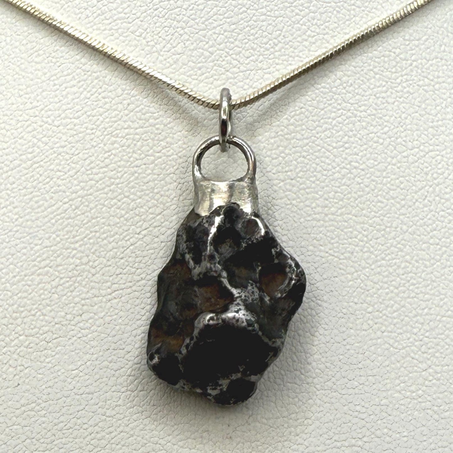 Agoudal Iron Meteorite Pendant: Handmade Astronomy Space Gift, Cosmic Pendant, 8.25 grams