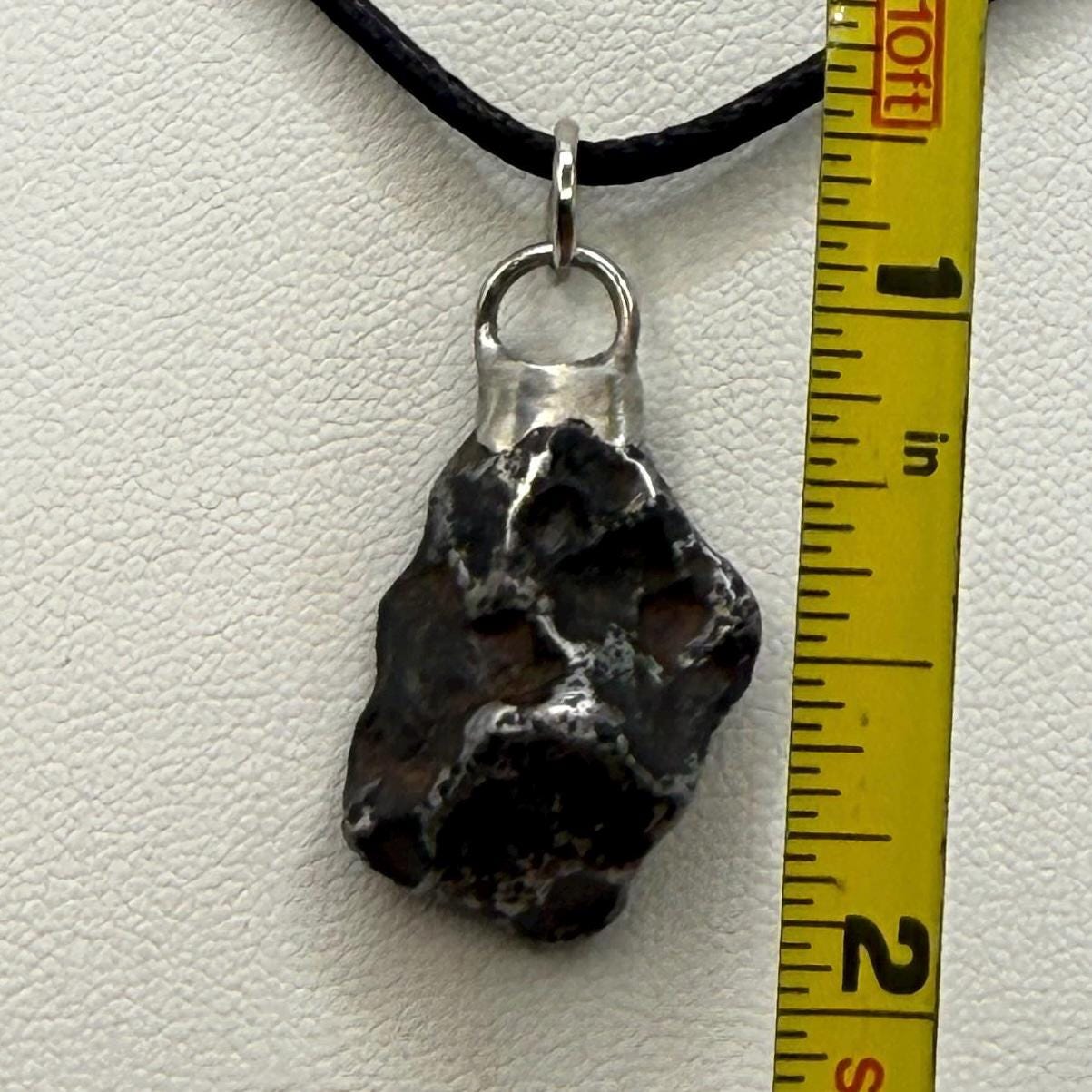 Agoudal Iron Meteorite Pendant: Handmade Astronomy Space Gift, Cosmic Pendant, 8.25 grams
