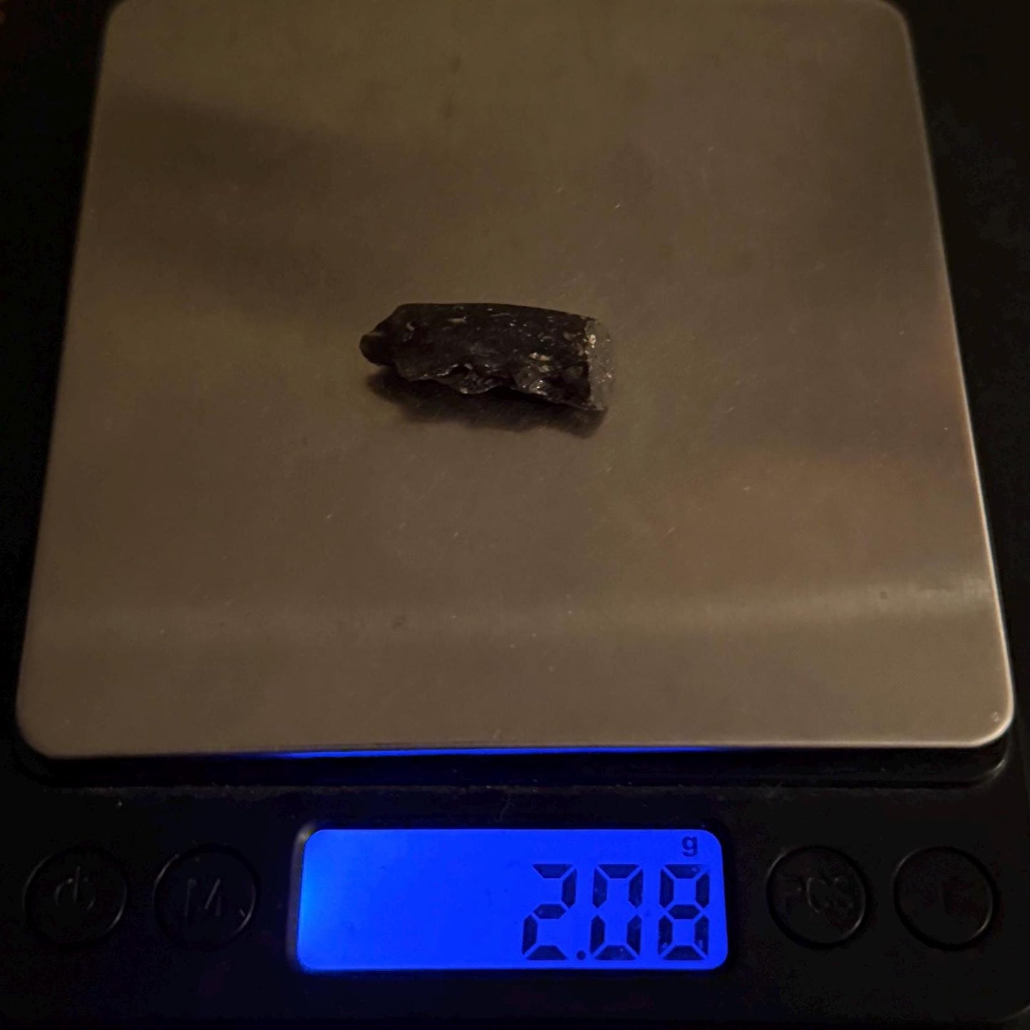 Darwin Glass Tektite: Tasmanian Impactite Talisman, 2.08 grams