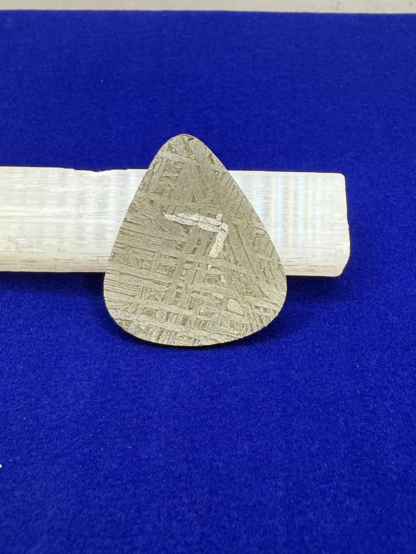 Aletai Meteorite Guitar Pick: Etched Iron, Unique Music Gift, 8.21 grams