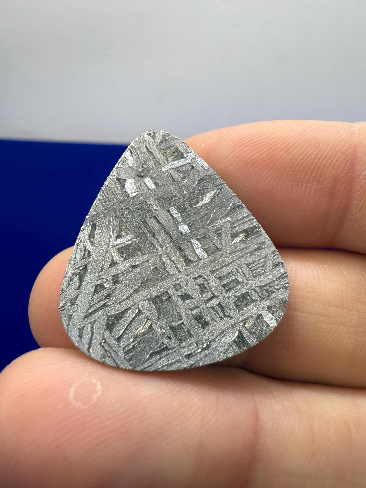 Aletai Meteorite Guitar Pick: Etched Iron, Unique Music Gift, 8.21 grams