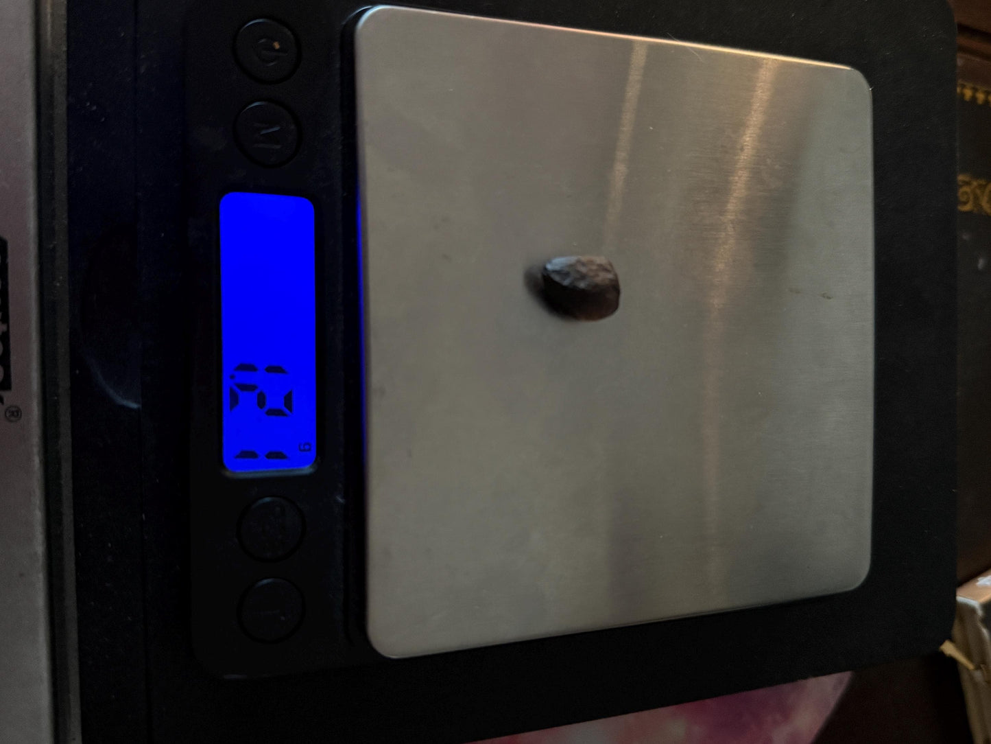 Saffordite Specimen: Arizona Cintamani Stone, Metaphysical Obsidian, Pseudo-Tektite, 1.21 grams