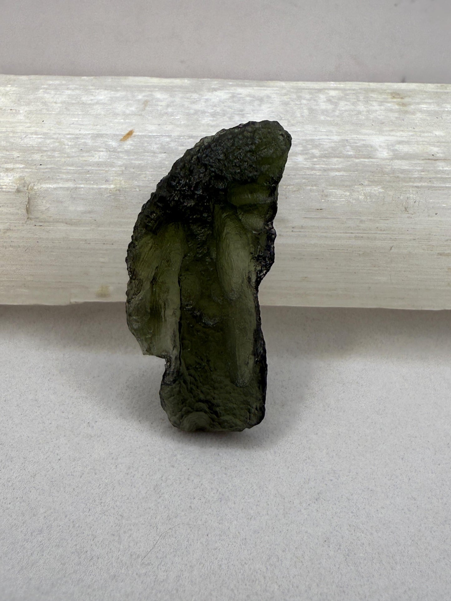Authentic Moldavite Tektite Specimen: Czech Republic, Reiki Energy, 4.95g/24.75ct