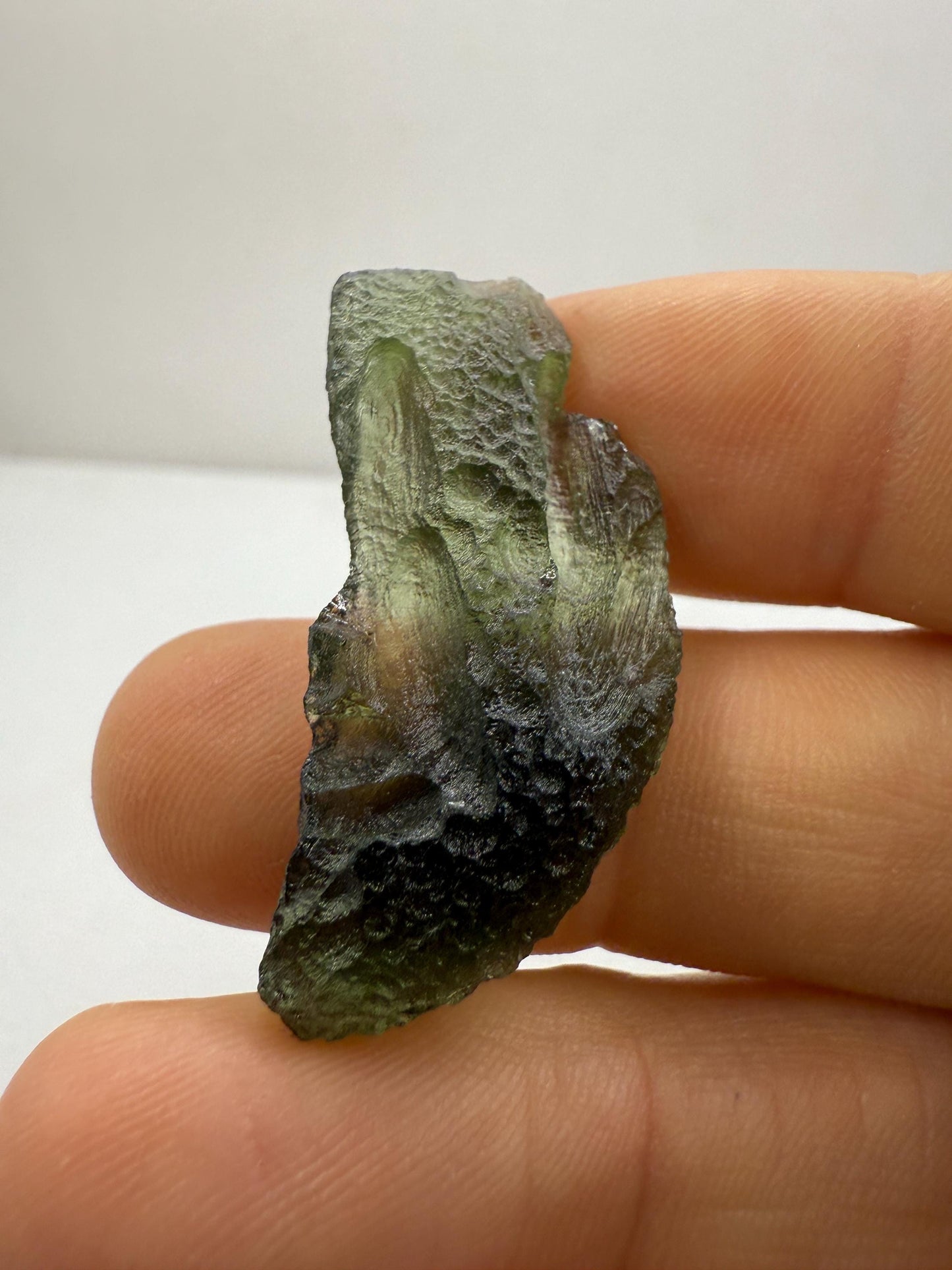 Authentic Moldavite Tektite Specimen: Czech Republic, Reiki Energy, 4.95g/24.75ct