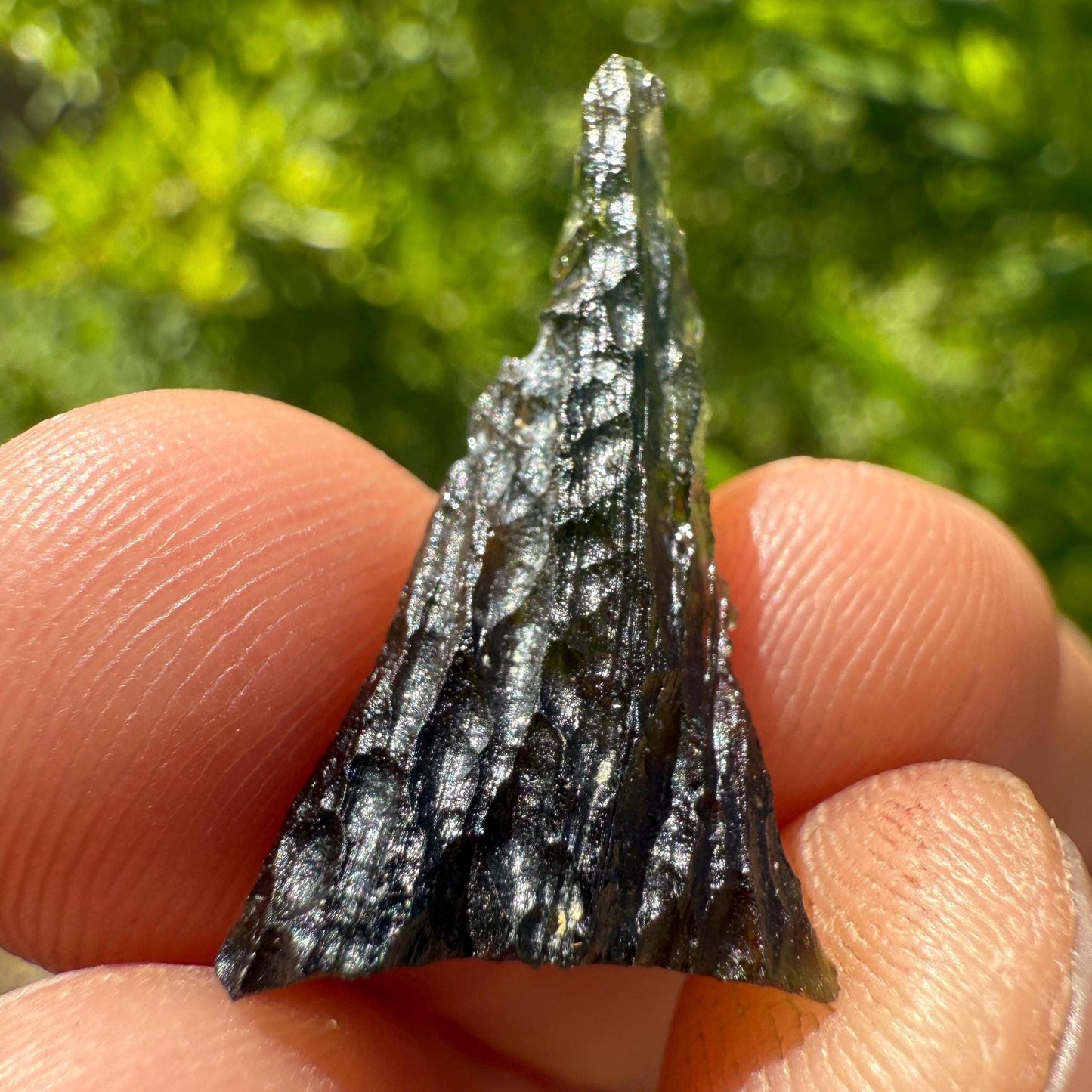 Authentic Moldavite Tektite Specimen: Czech Republic, Reiki Energy, 1.61g/8.05ct
