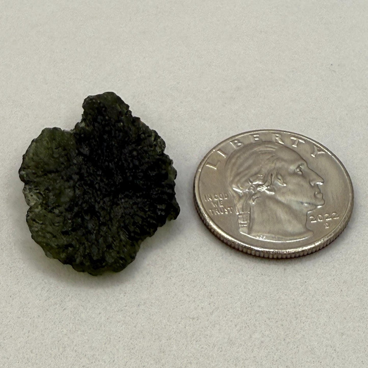 Authentic Moldavite Tektite Specimen: Czech Republic, Reiki Energy, 4.54g/22.7ct