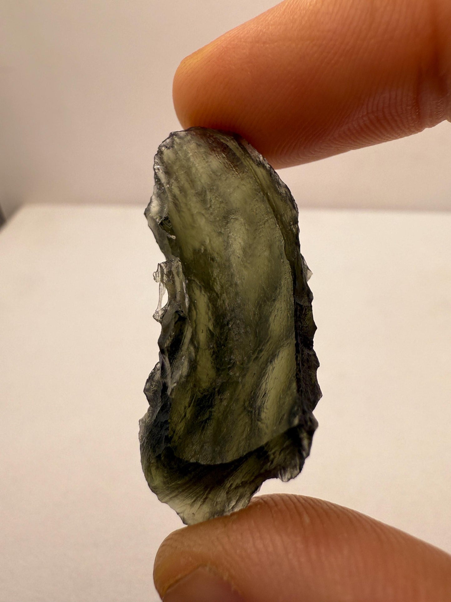 Authentic Moldavite Tektite Specimen: Czech Republic, Reiki Energy, 6.39g/31.95ct