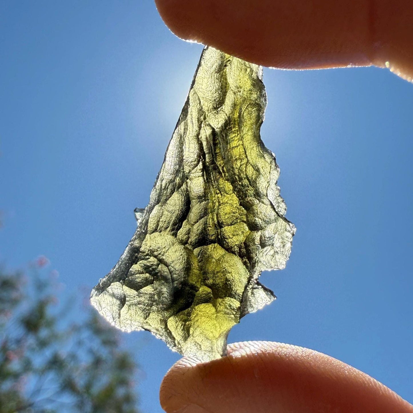 Authentic Moldavite Tektite Specimen: Czech Republic, Reiki Energy, 6.39g/31.95ct