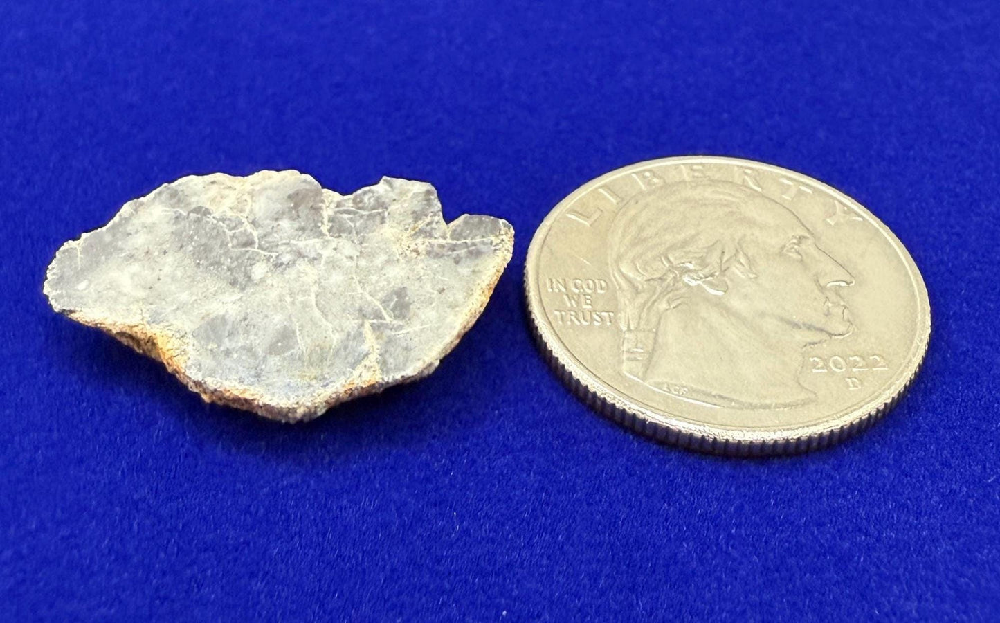 NWA 15373 Moon/Lunar Meteorite Slice, Feldspathic Breccia, Moon Meteorite, Meteorite Collection, Lunar Feldspathic Breccia, 3.61 grams