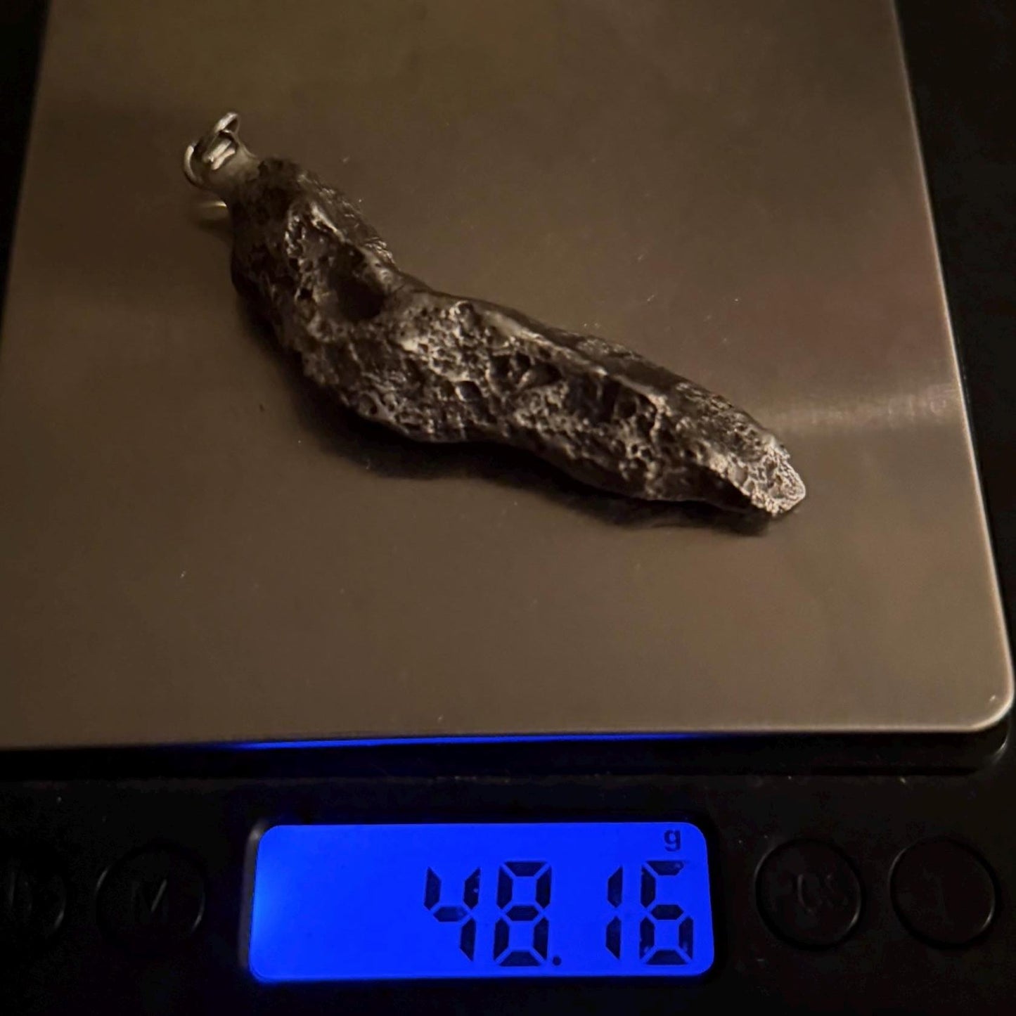 Sikhote-Alin Meteorite Pendant 48.16 grams, Astronomy Gift, Authentic Meteorite, Space Gift, Meteorite Jewelry, Iron Meteorite