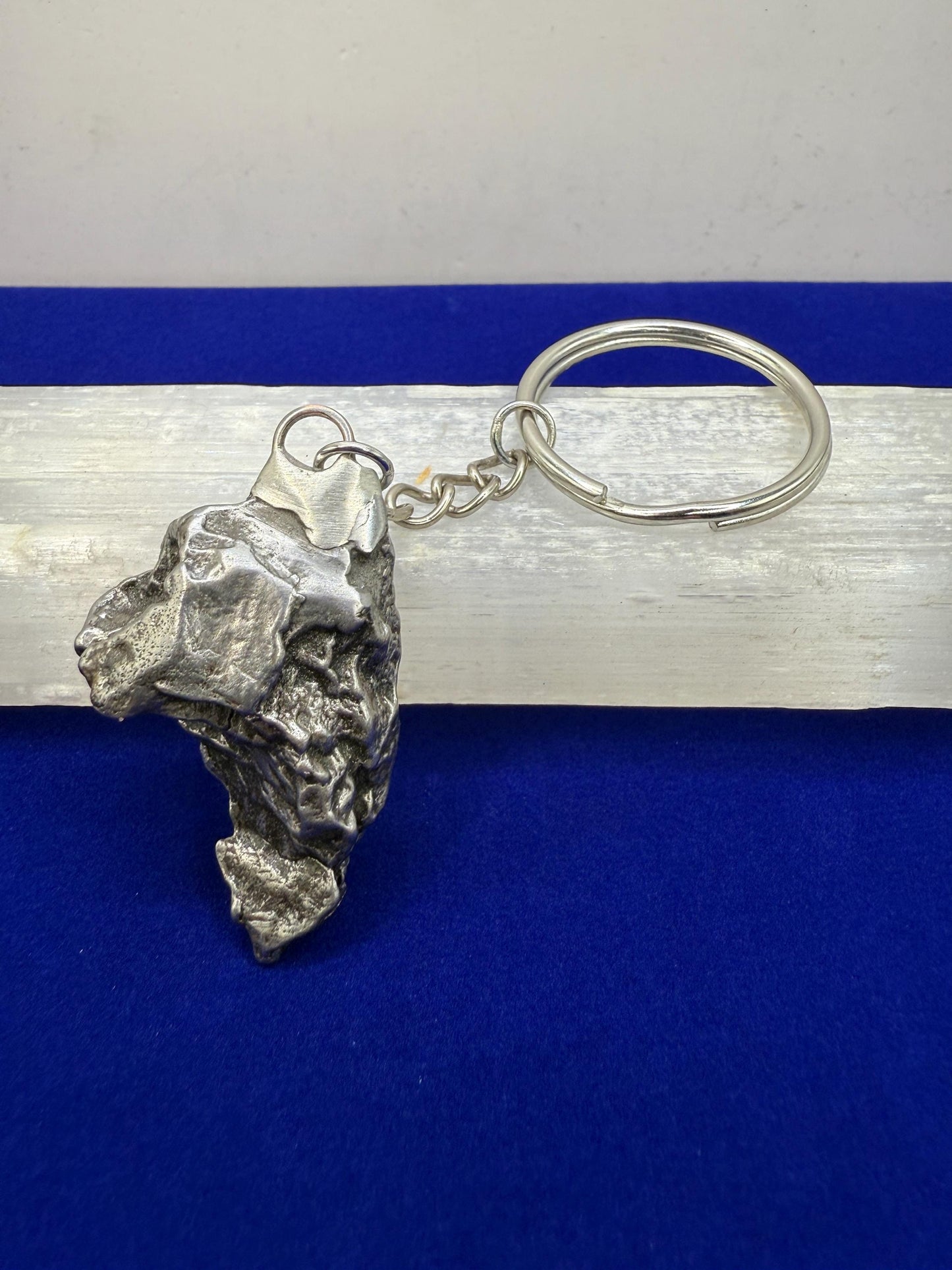 Meteorite Keychain, Campo del Cielo Meteorite, Cosmic Keychain, Authentic Meteorite, Space Accessories, Astronomy Gift, Space Gift, 35.06g