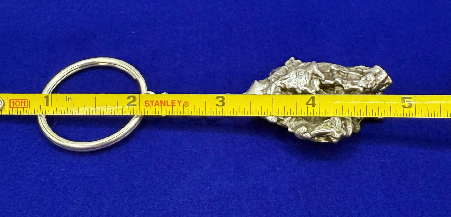 Meteorite Keychain, Campo del Cielo Meteorite, Cosmic Keychain, Authentic Meteorite, Space Accessories, Astronomy Gift, Space Gift, 47.92g