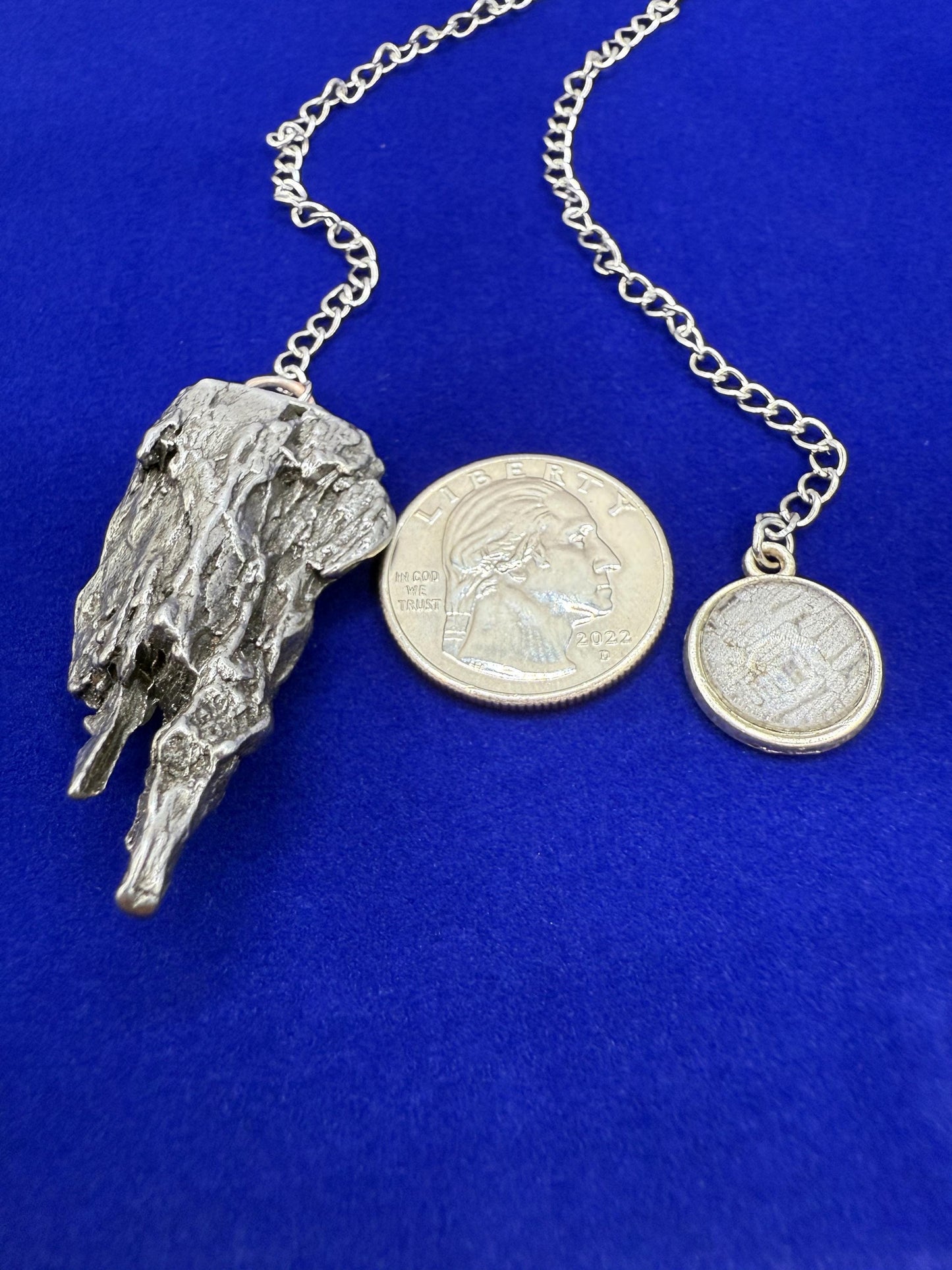Campo del Cielo Meteorite Pendulum, Rare Cosmic Divination Tool, Crystal Healing Gift, 33.20g