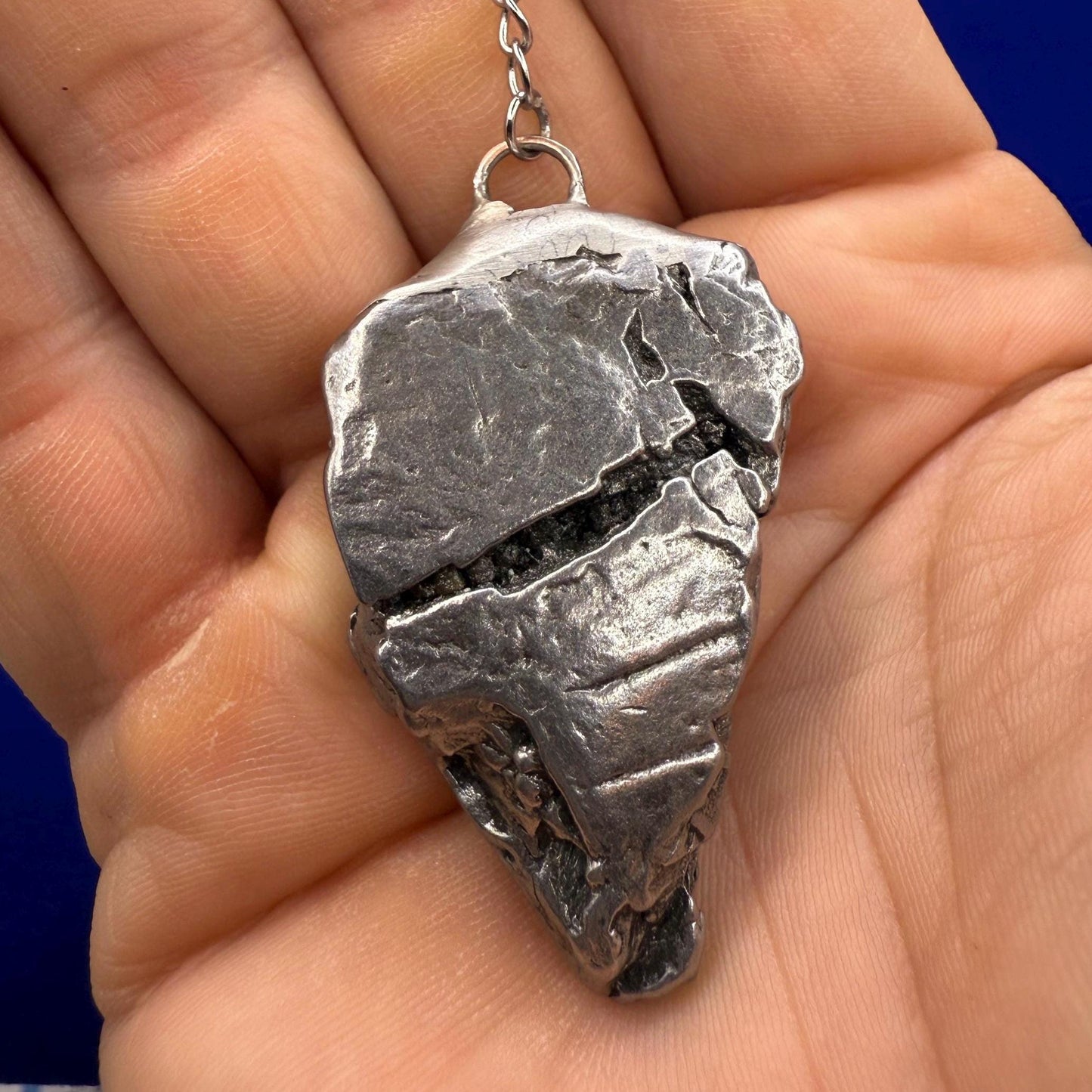 Campo del Cielo Meteorite Pendulum, Rare Cosmic Divination Tool, Crystal Healing Gift, 52.38g