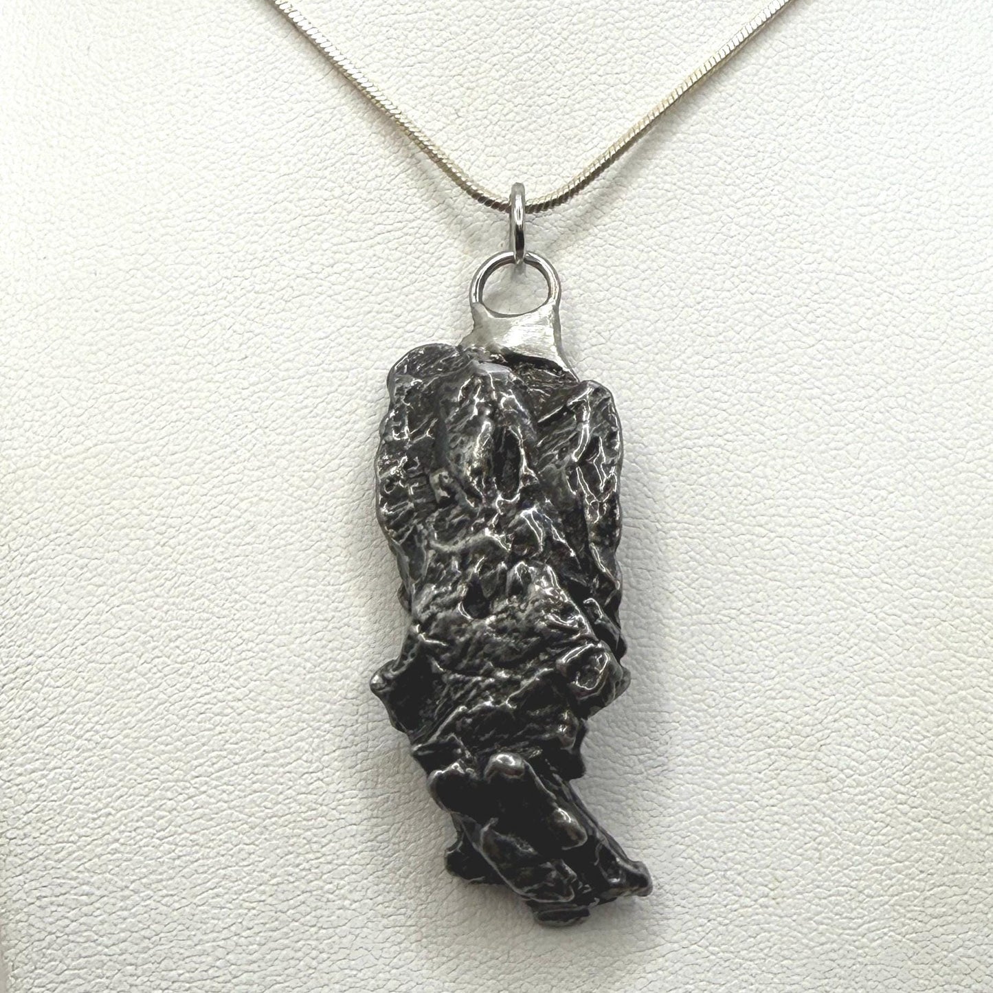Campo del Cielo Meteorite Pendant: Authentic Iron Meteorite Jewelry, Space Gift, 19.92 grams