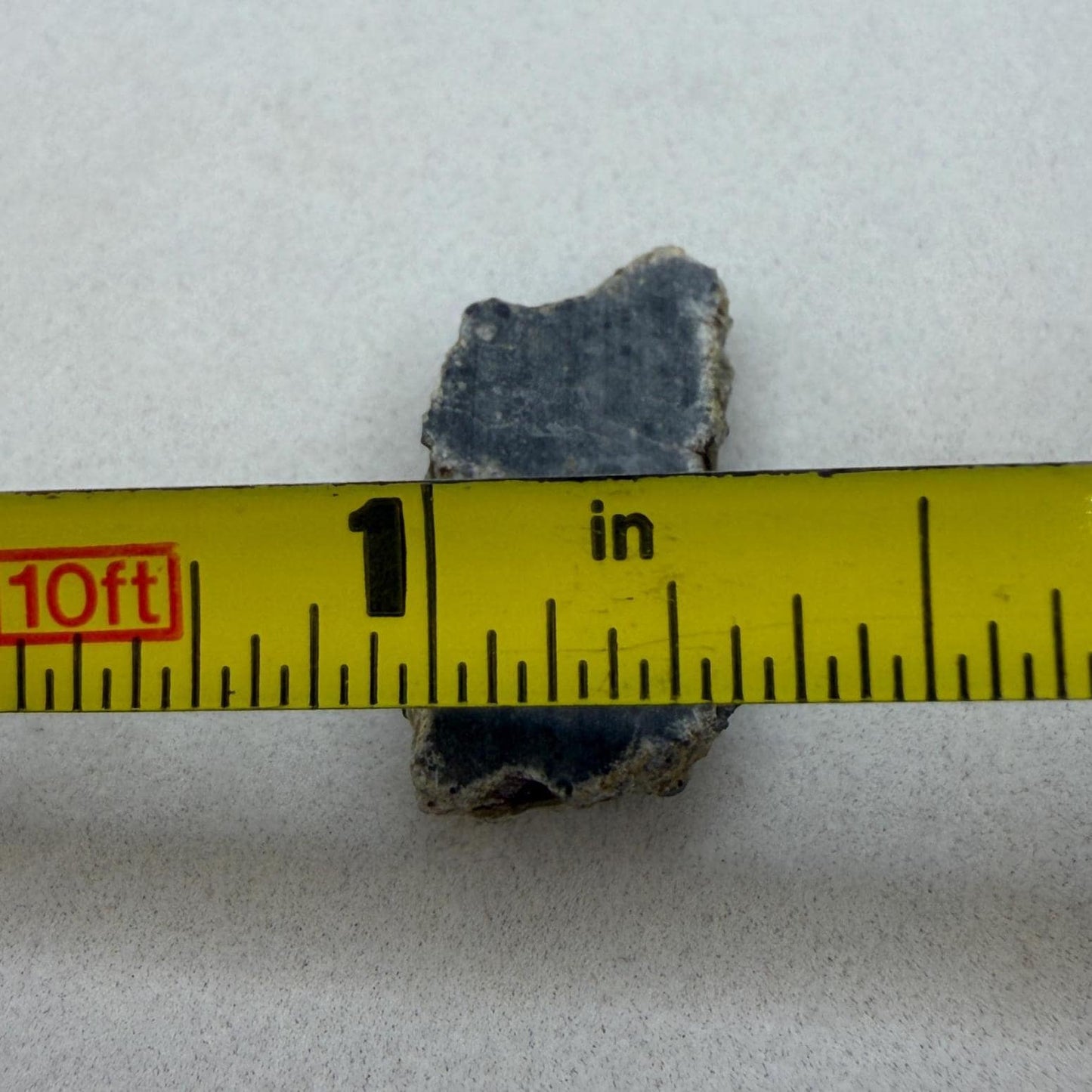 Polished NWA 15373 Lunar Meteorite Slice: 1.37 gram Feldspathic Breccia