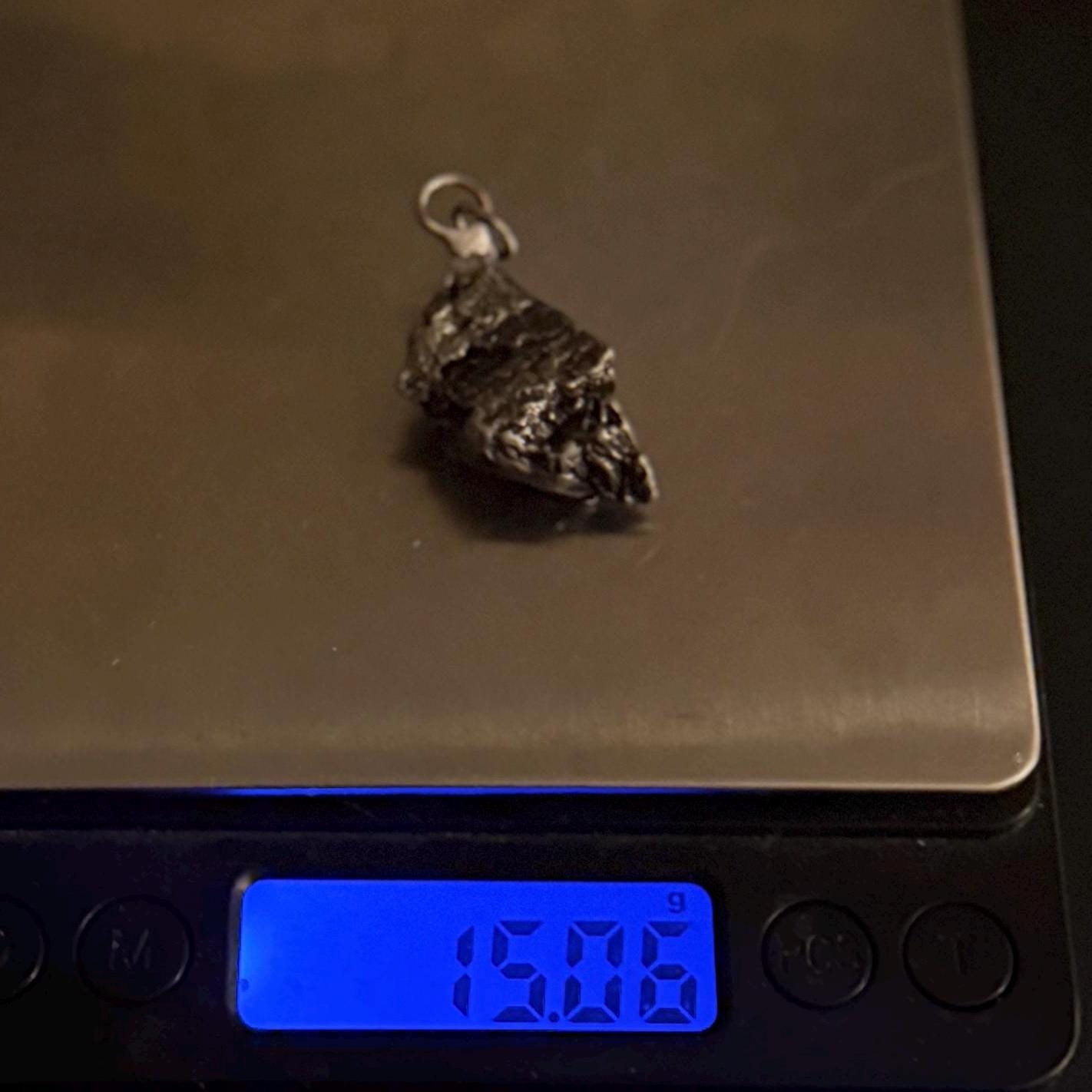 Aletai Meteorite Pendant: Authentic Space Jewelry, Cosmic Jewelry, 15.06g
