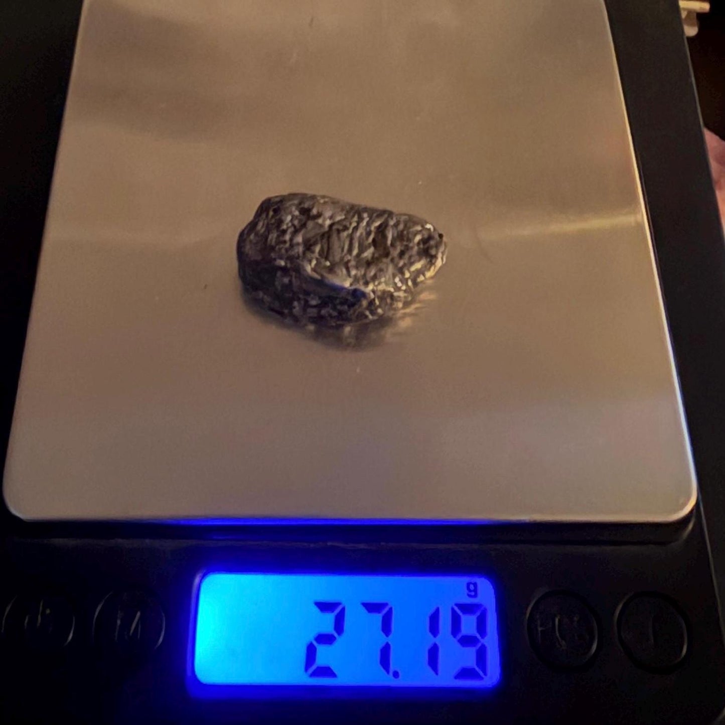 Uruacu Iron Meteorite Specimen: Space Gift, Authentic Meteorite, Brazil, 27.19 grams