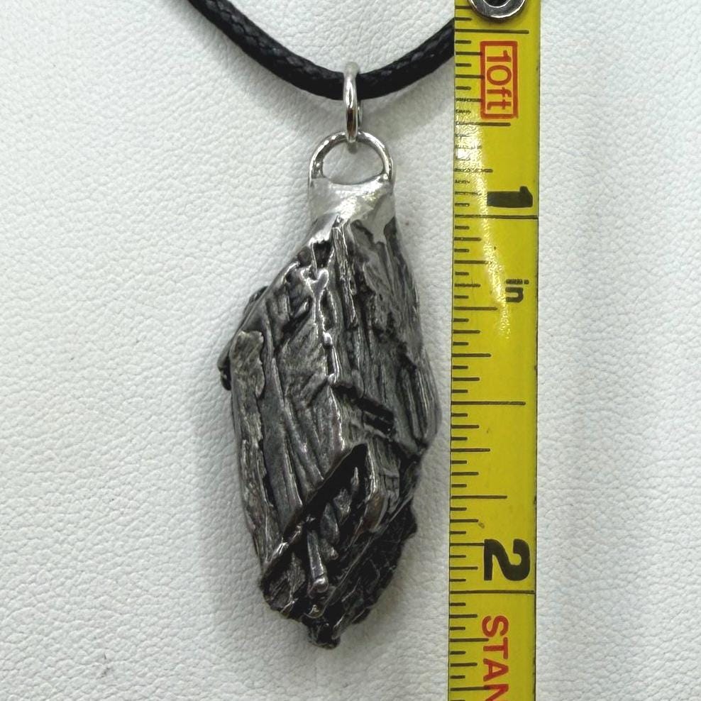 Aletai Meteorite Pendant: Authentic Space Jewelry, Cosmic Jewelry, 14.33 grams