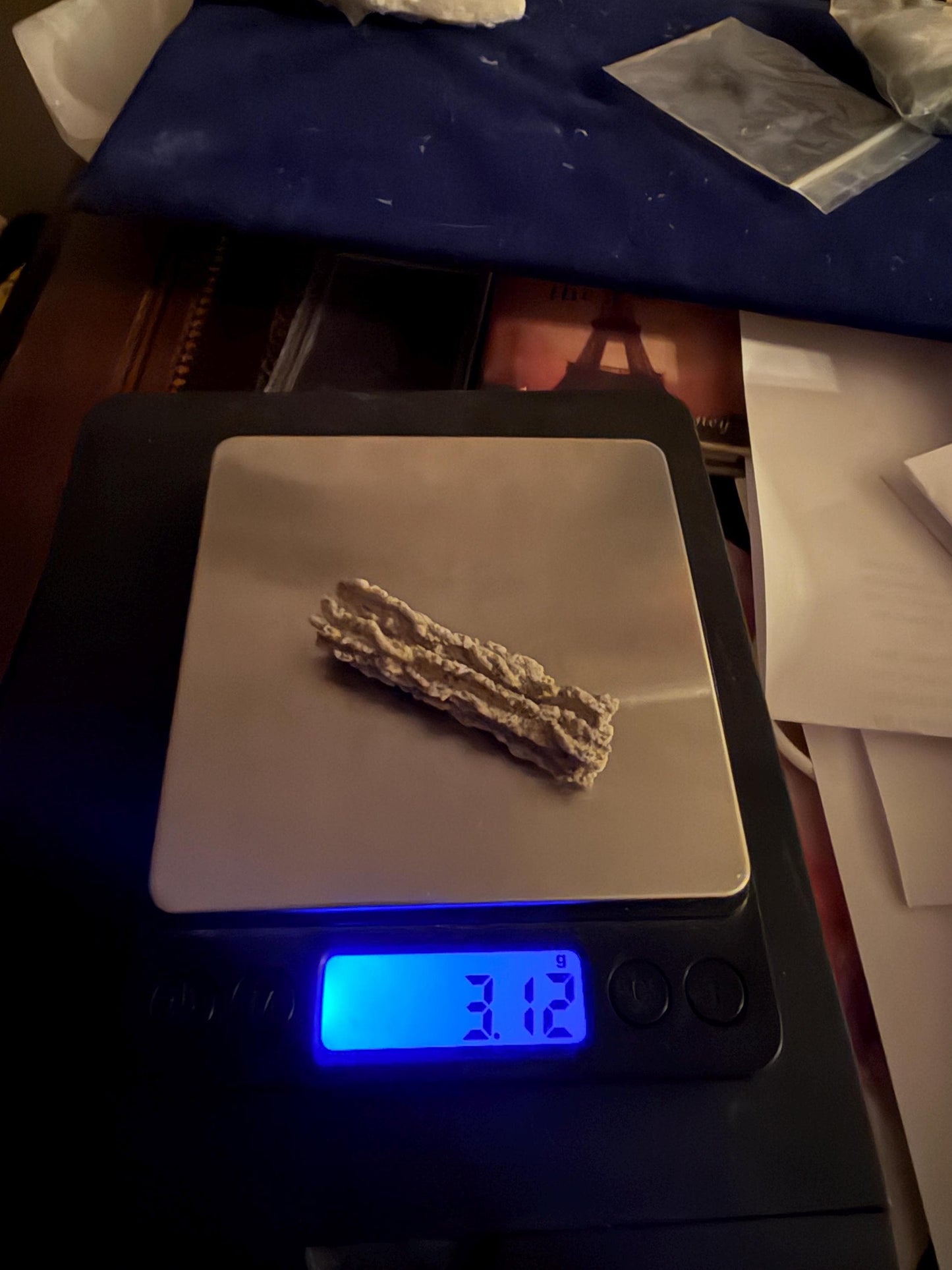 Sahara Desert Fulgurite: Fossilized Lightning Rock, Energy Work, 3.12 grams