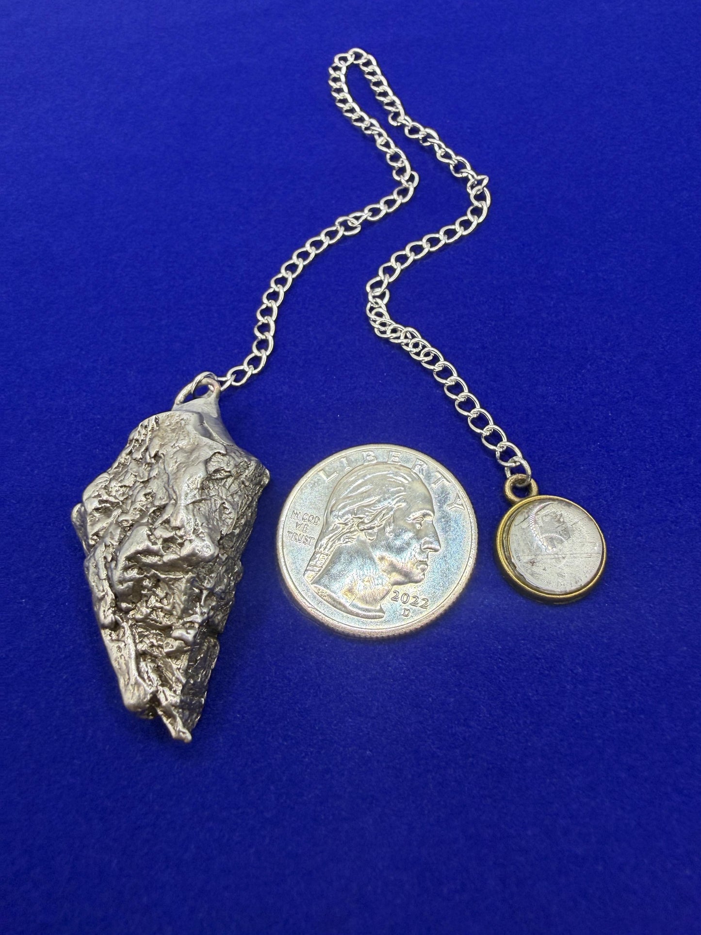 Aletai Meteorite Pendulum: Authentic Iron Meteorite, Divination Tool, 40.00 grams