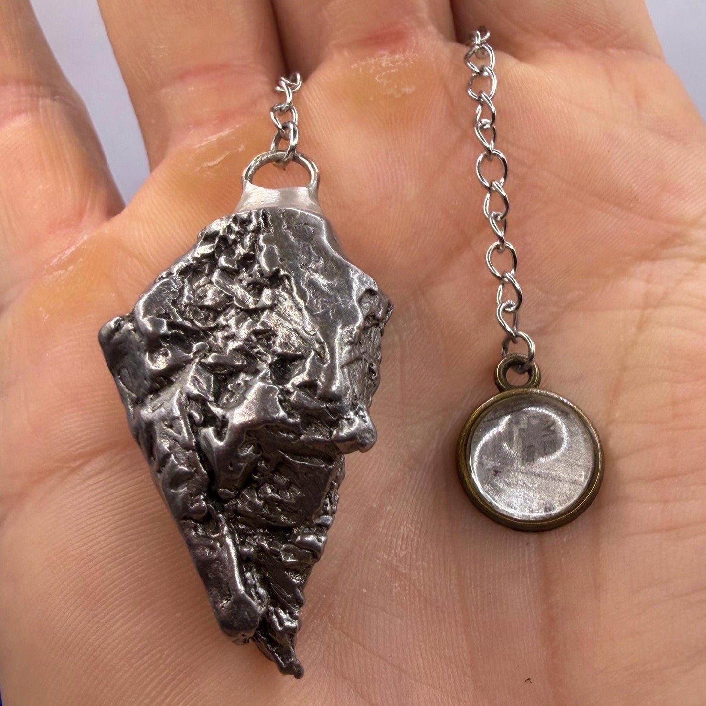 Aletai Meteorite Pendulum: Authentic Iron Meteorite, Divination Tool, 40.00 grams