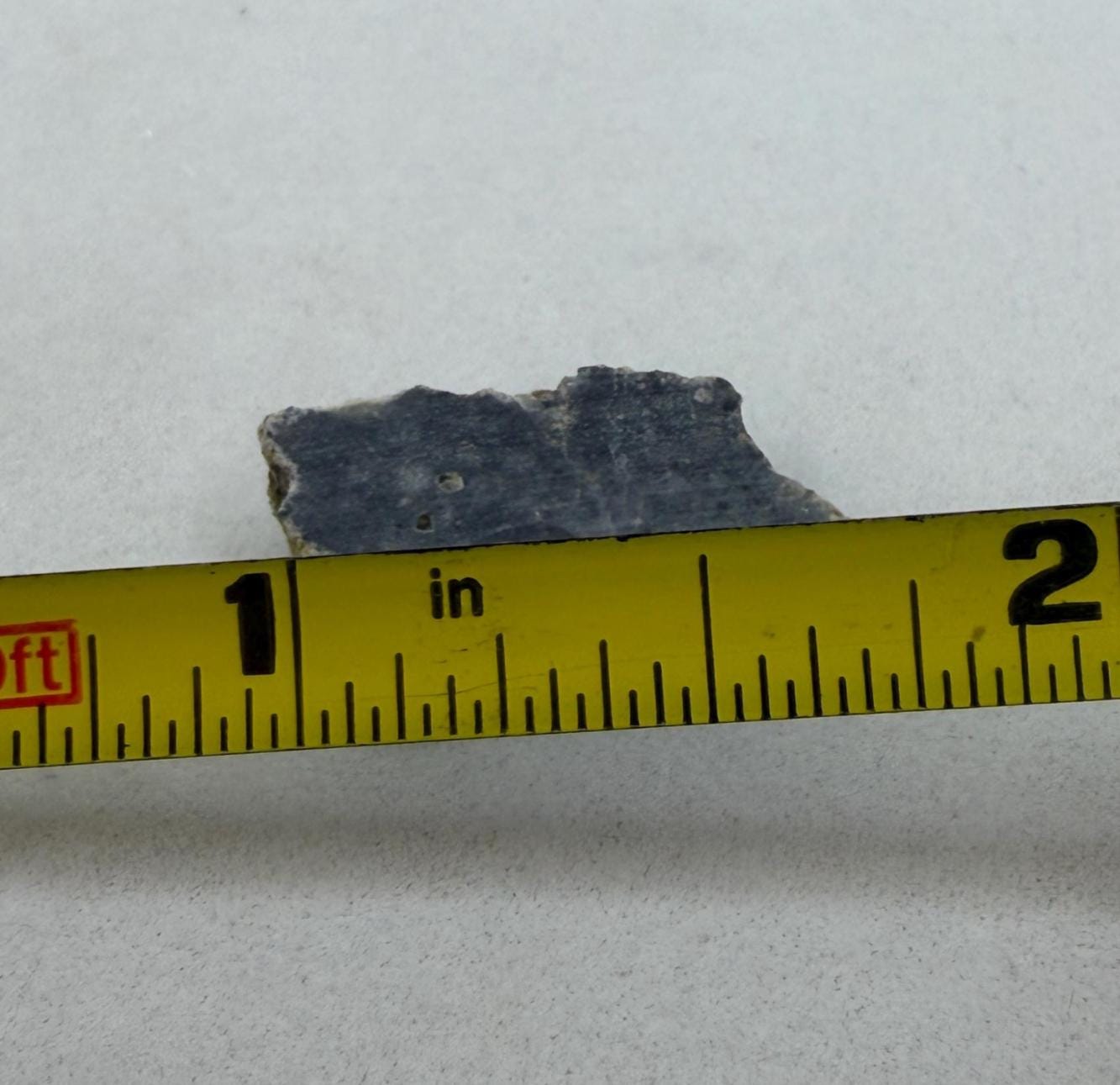 Polished NWA 15373 Lunar Meteorite Slice: 1.37 gram Feldspathic Breccia