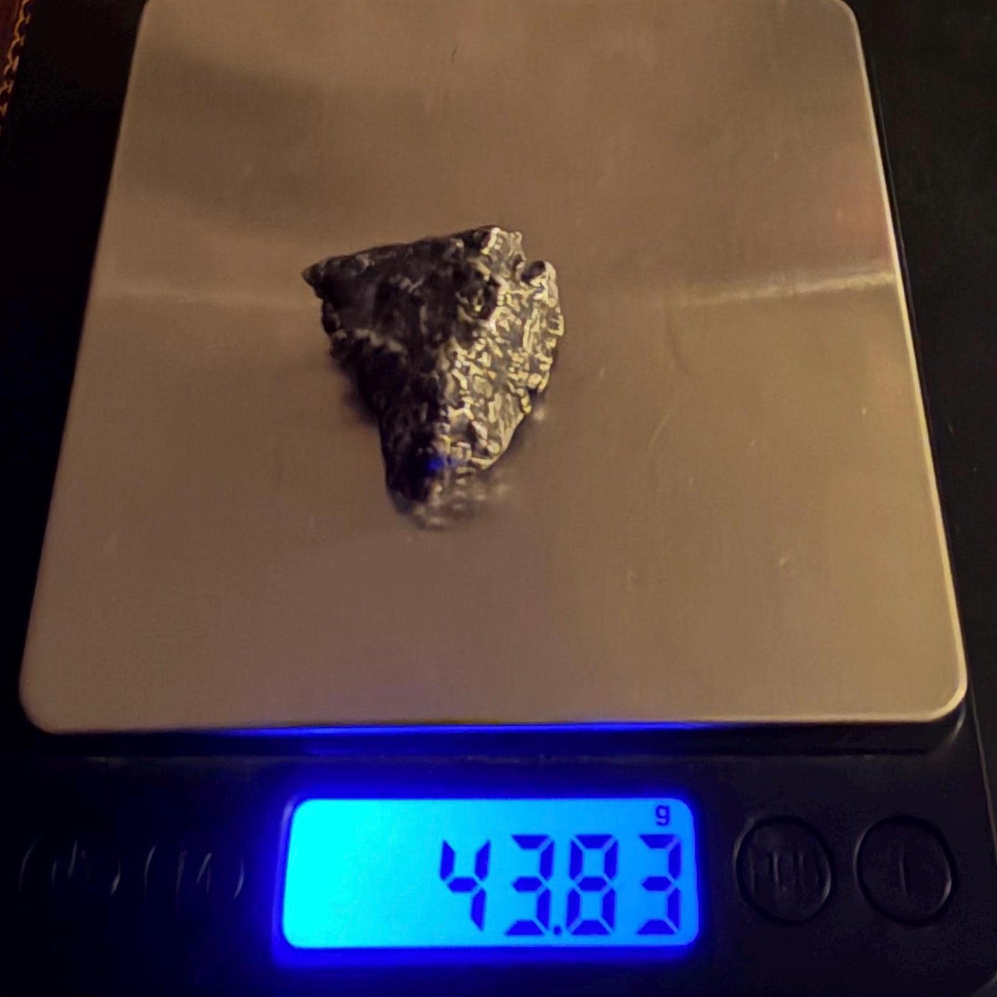 Uruacu Iron Meteorite Specimen: Space Gift, Authentic Meteorite, Brazil, 43.83 grams
