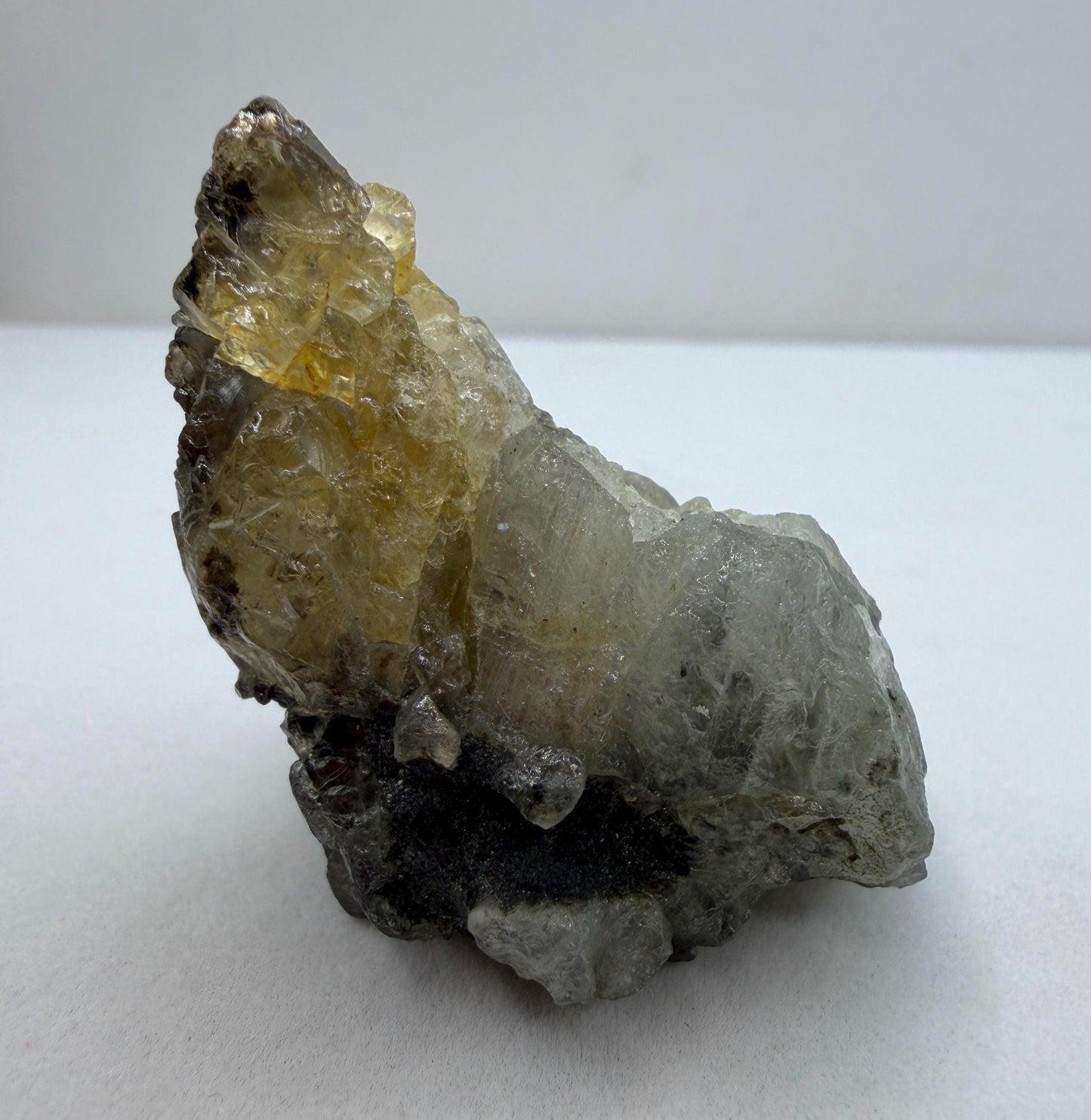 Rare Bicolor Brazilian Phenacite Crystal 45.90g Golden & Clear – Powerful Energy