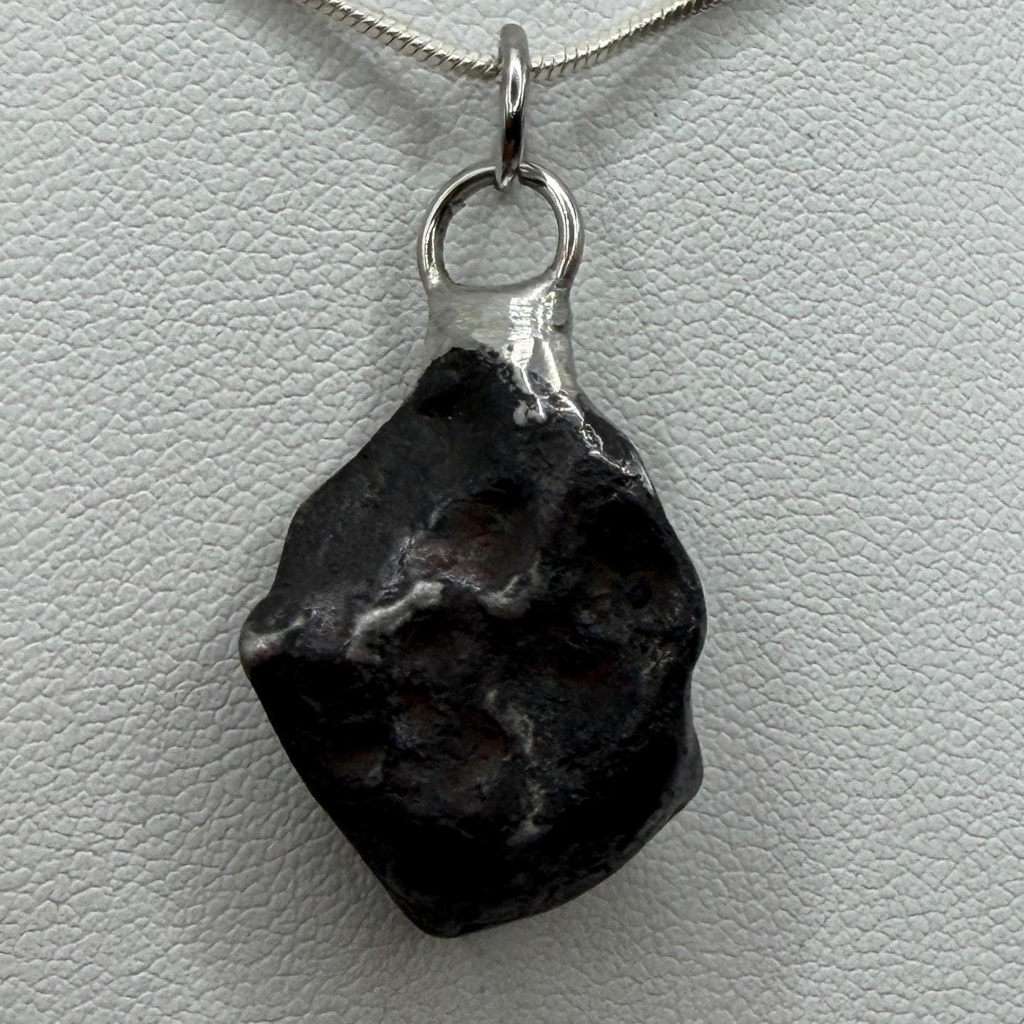 Agoudal Iron Meteorite Pendant: Handmade Astronomy Space Gift, Cosmic Pendant, 11.45 grams