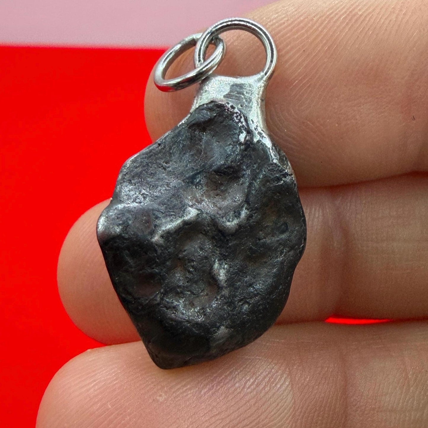 Agoudal Iron Meteorite Pendant: Handmade Astronomy Space Gift, Cosmic Pendant, 11.45 grams